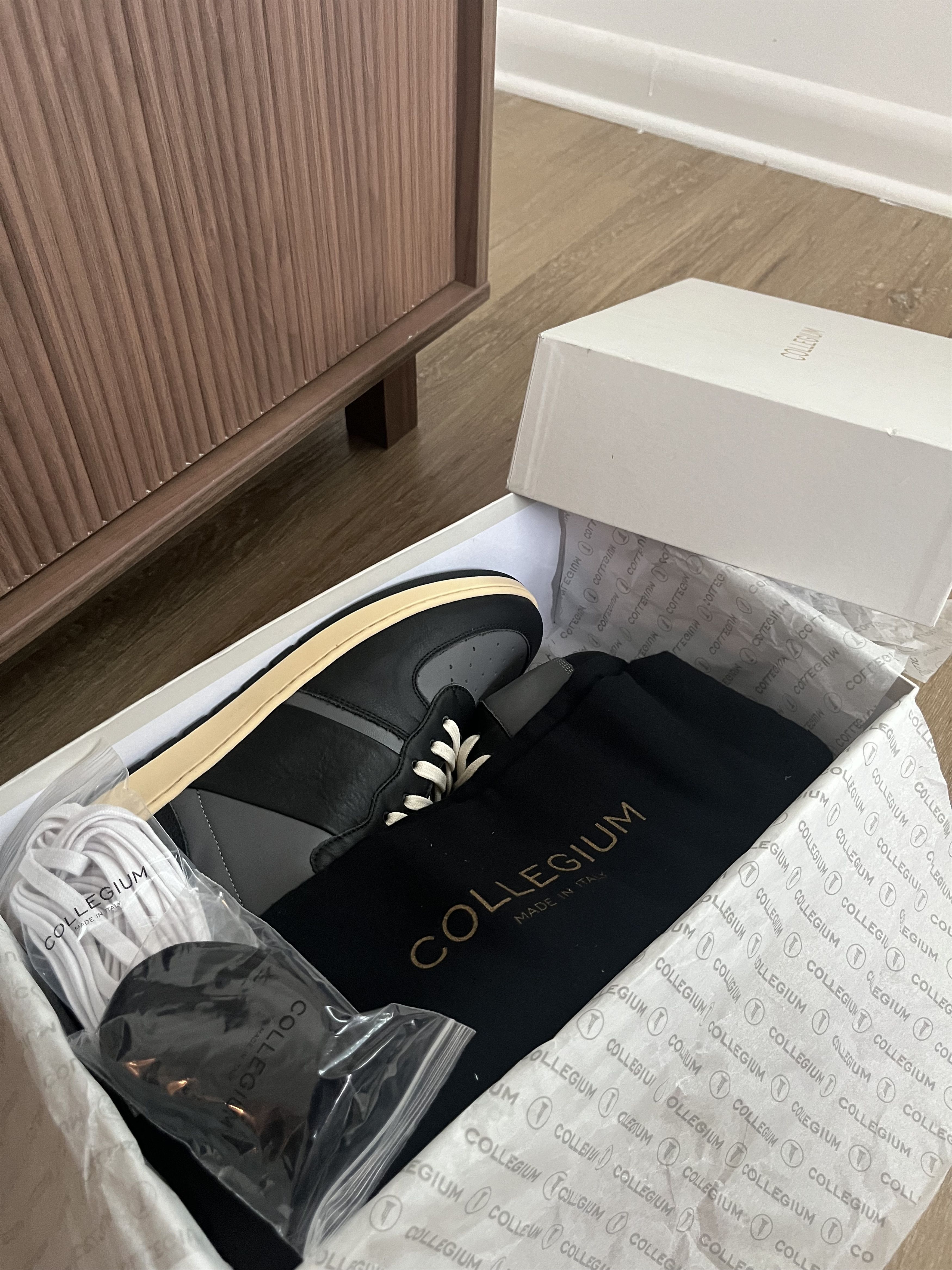 Collegium Pillar Destroyer High Top Sneaker in Midnight/NeroV2 Size US 10 / EU 43 - 6 Thumbnail
