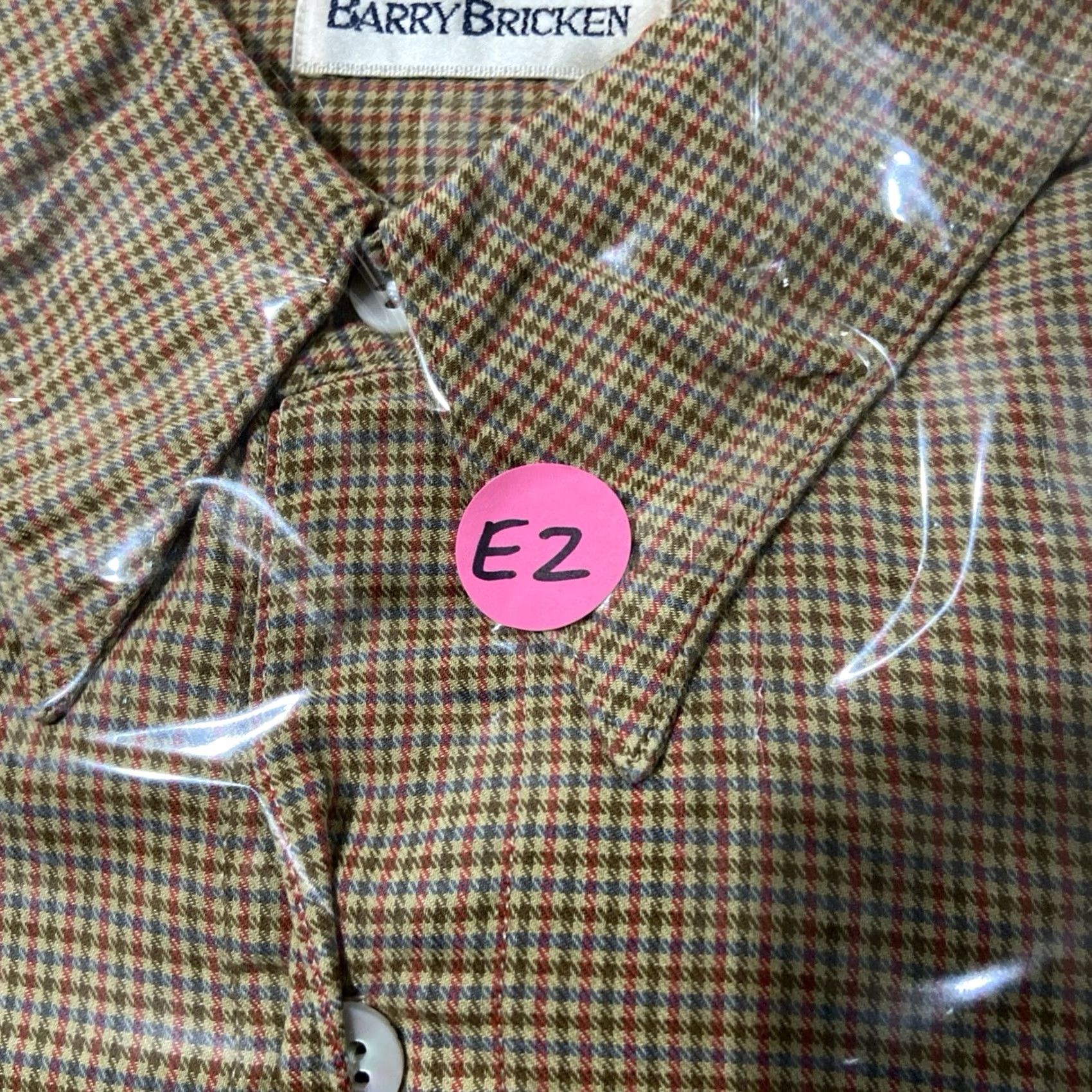 Vintage VINTAGE Barry Bricken Button-Up Shirt Men’s XL Yellow/White Check Cotton 90s Size US XL / EU 56 / 4 - 7 Thumbnail