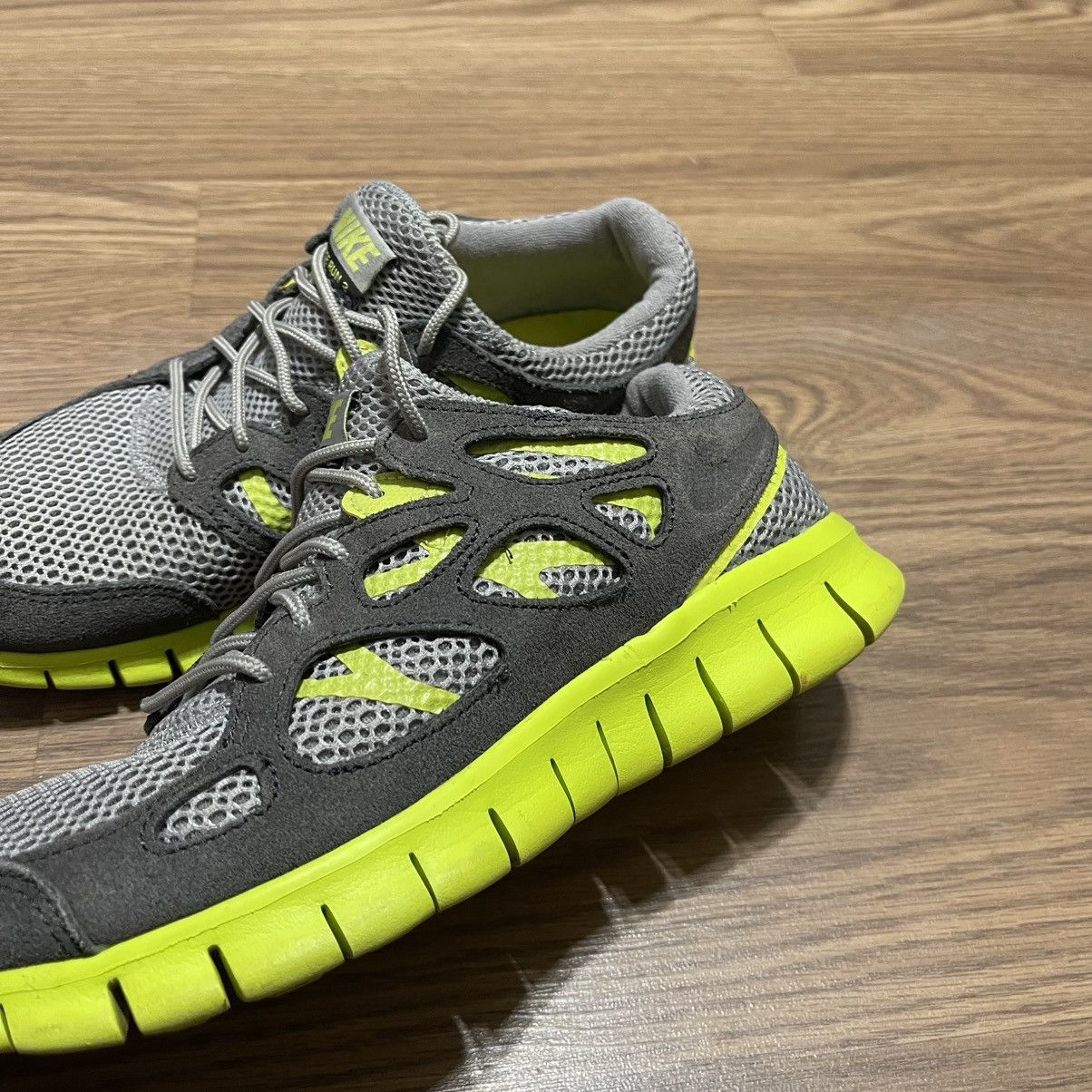 Nike 2012 Nike free run 2 grey green Size US 8 / EU 41 - 4 Thumbnail