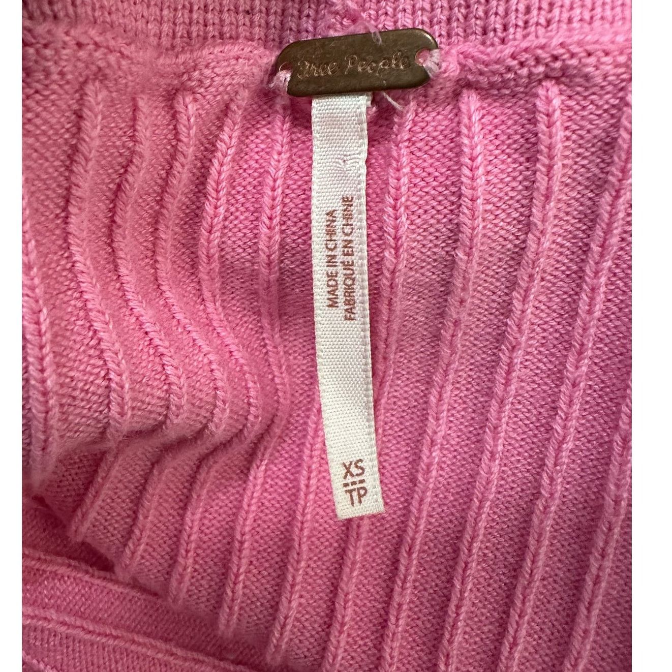 Free People Free People pink knit front slit midi pull on skirt size XS Size 26" / US 2 / IT 38 - 3 Thumbnail