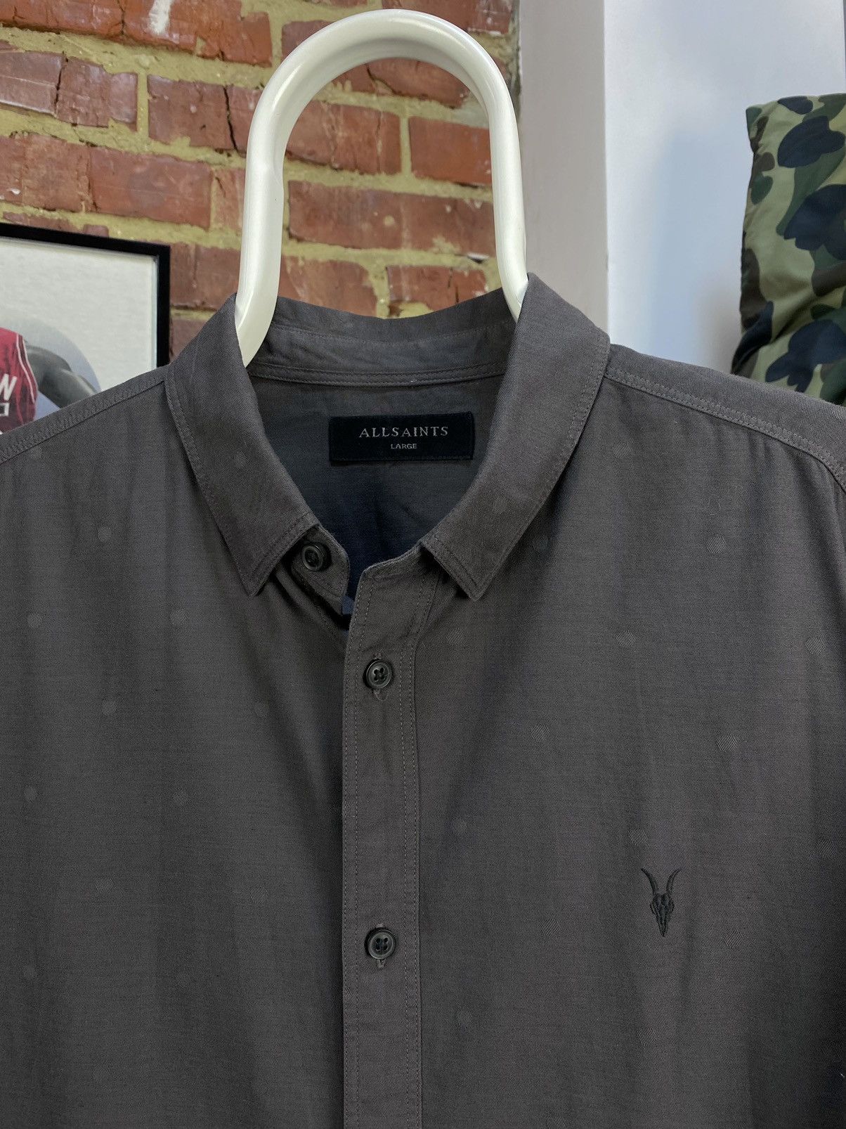 Allsaints AllSaints Putnam Casual Button Down Long Sleeve Shirt Size US L / EU 52-54 / 3 - 3 Thumbnail