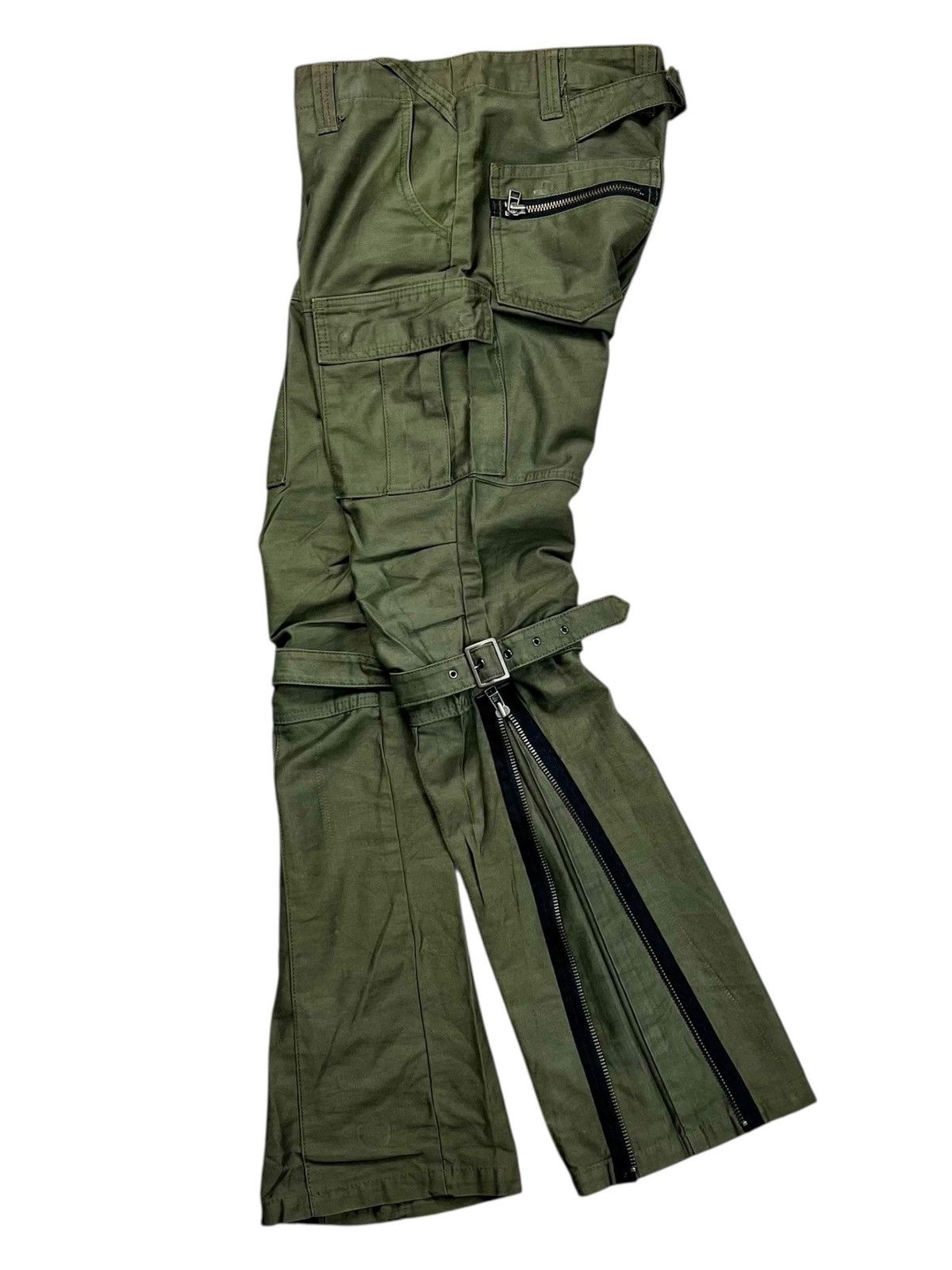 14thaddiction flare cargo pants vkei 00s