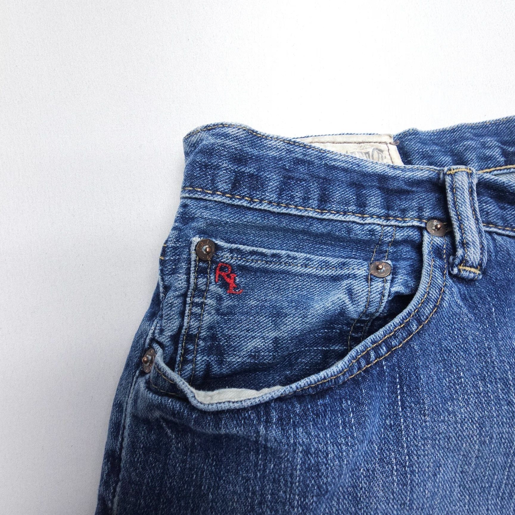 Polo Ralph Lauren Polo Ralph Lauren Jeans Cortlandt 300 Straight Leg Mens 35 x 32 Blue 100% Cotton Size US S / EU 44-46 / 1 - 3 Thumbnail