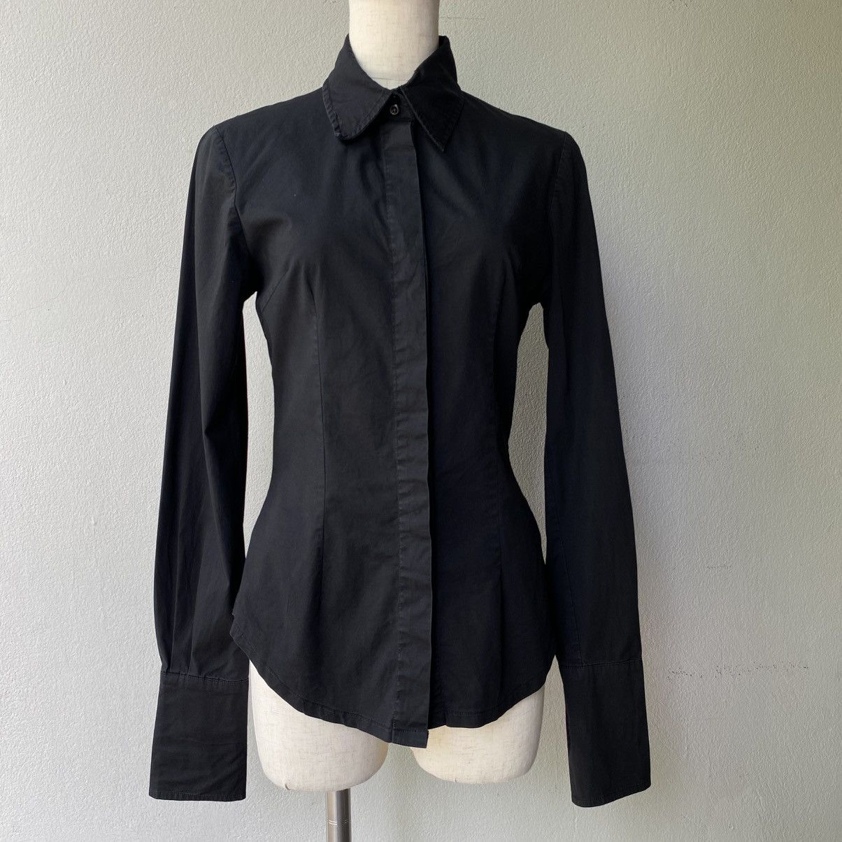 DNA DNA u.s.a Black Tailored Stretch Shirt Size S / US 4 / IT 40 - 1 Thumbnail