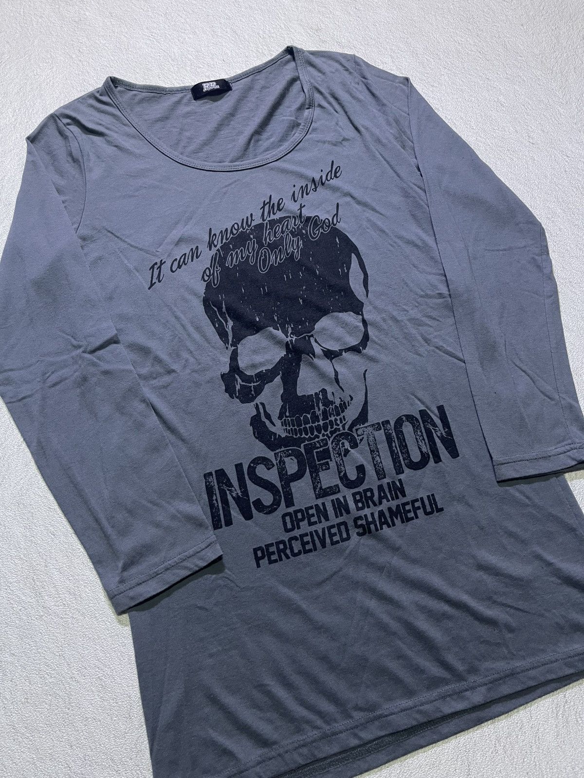 Hysteric Glamour Y2K INSPECTION long sleeve tshirt big skull motif Size US M / EU 48-50 / 2 - 2 Thumbnail