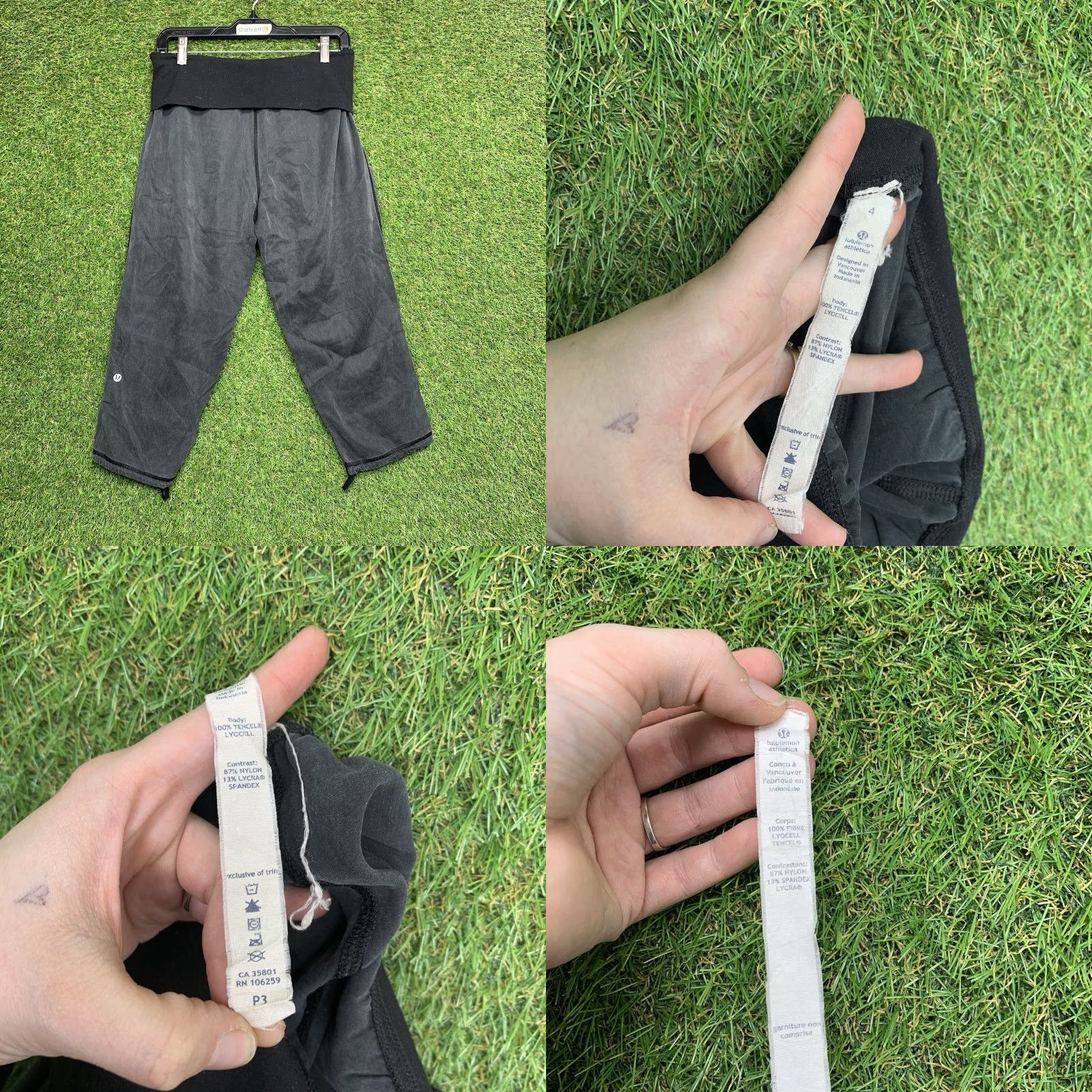 Lululemon LULULEMON Dance Studio Pants Women Size 4 Jogger Lightweight Tapered Cropped 20 in Inseam Gray 100% Polyester Athleisure Size 27" / US 4 / IT 40 - 9 Thumbnail