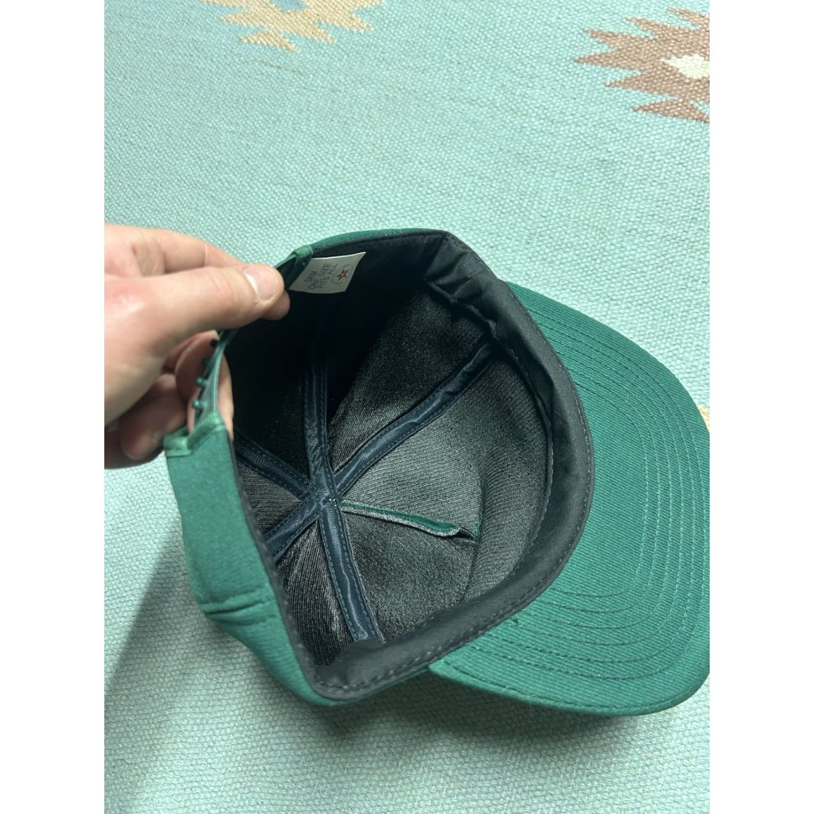 Vintage VINTAGE Auburn Snapback Hat Green USA Men Adjustable Michigan farm Ittner bean & grain auburn 80s cap Size ONE SIZE - 6 Thumbnail