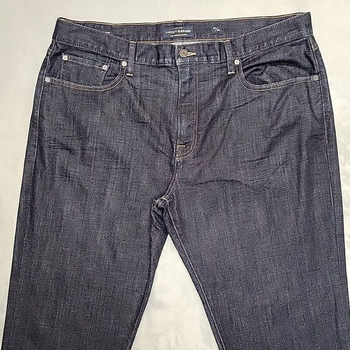 Lucky Brand Lucky Brand Jeans Mens 40x34 Blue Dark Wash Denim 410 Athletic Straight Leg Shirt? Size US 40 / EU 56 - 3 Thumbnail
