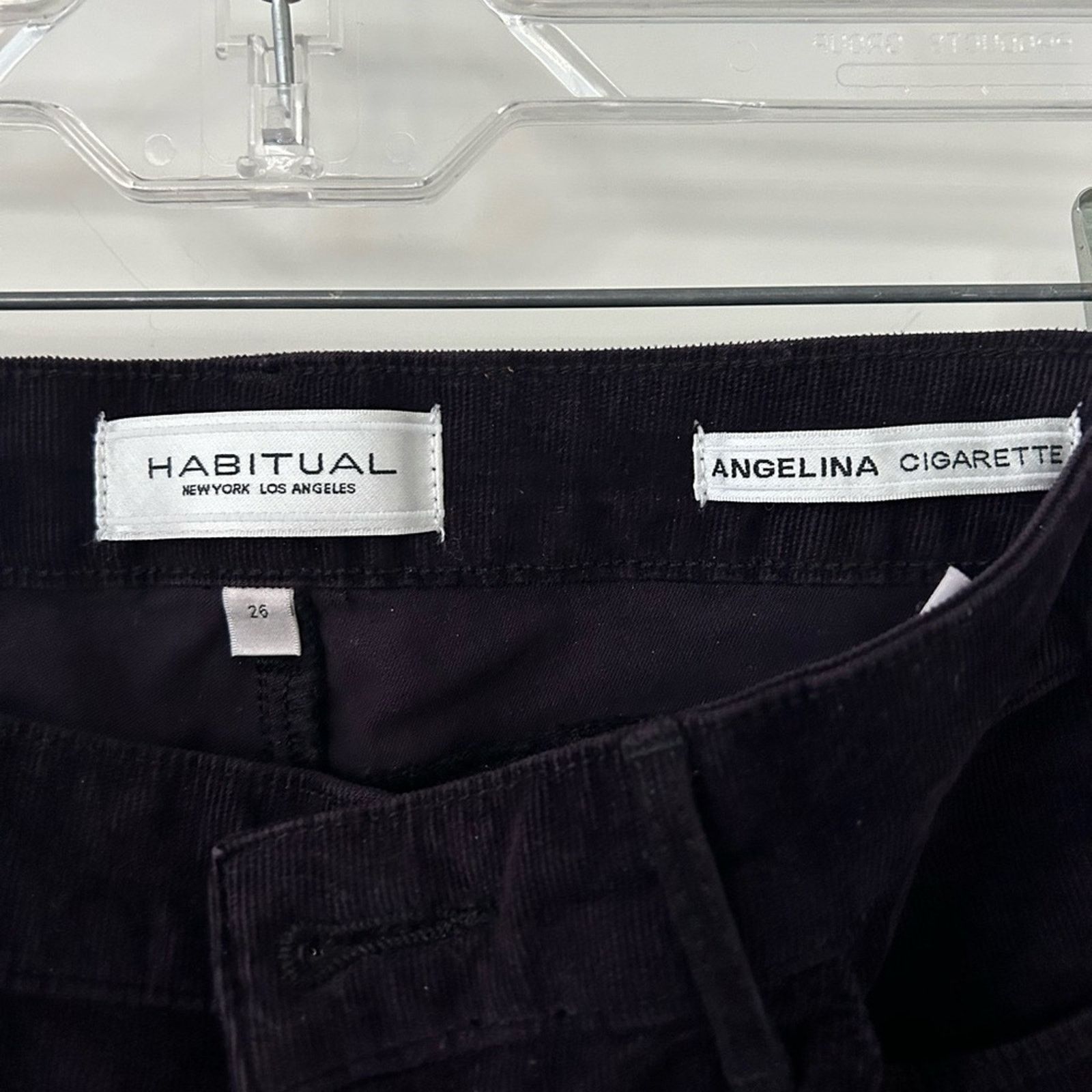Designer Habitual Angelina Cigarette Women's Jeans Size 26 plum Size 26" / US 2 / IT 38 - 3 Thumbnail
