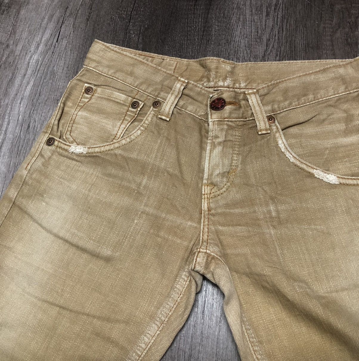 Edwin × Vintage Vintage Edwin 503 Blue Trip Flare Jeans Unisex Size US 30 / EU 46 - 2 Thumbnail
