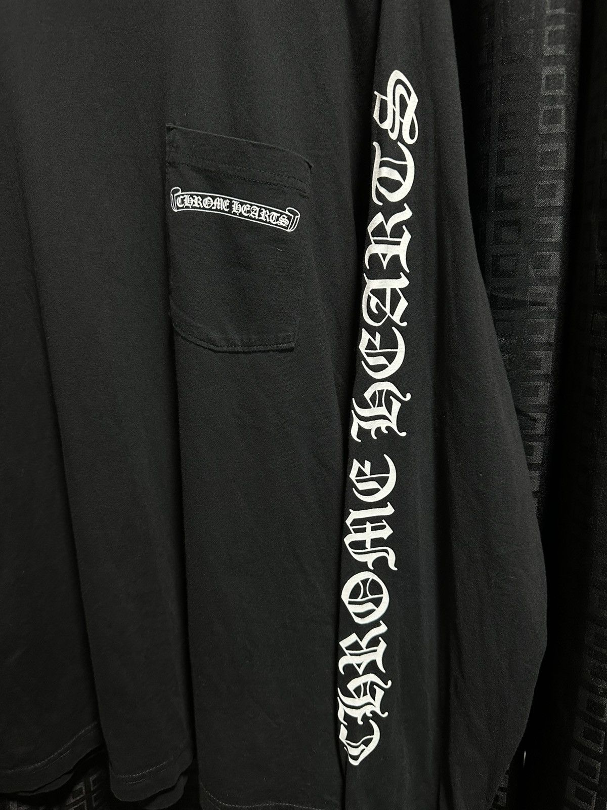 Chrome Hearts (SOLD) Chrome hearts scroll logo long sleeve shirt Size US L / EU 52-54 / 3 - 3 Thumbnail