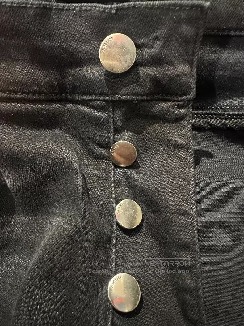 Amiri Amiri Tiger and leopard print aged destroyed denim jeans Size US 34 / EU 50 - 6 Thumbnail