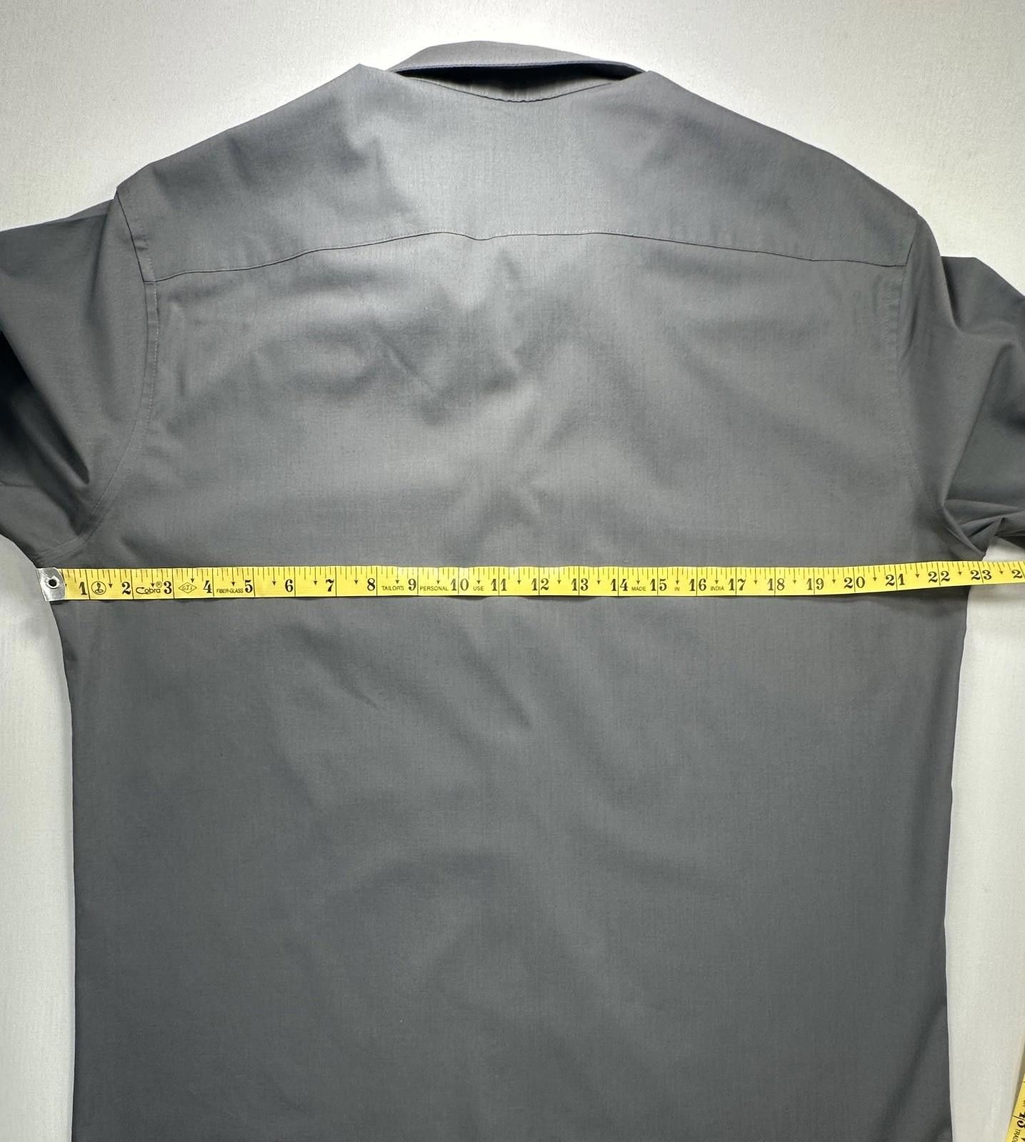 J Ferrar J. Ferrar Slim Long Sleeve Button Down Gray 16-16.5/34-35 Size 42R - 4 Thumbnail