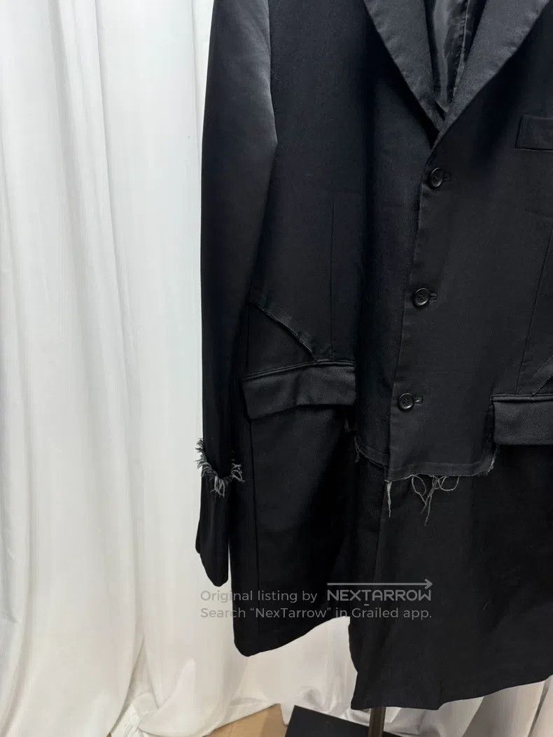 Comme des Garcons Comme Des Garcons Napped Mixed Silk Destroyed Coat Size XL / US 12-14 / IT 48-50 - 5 Thumbnail