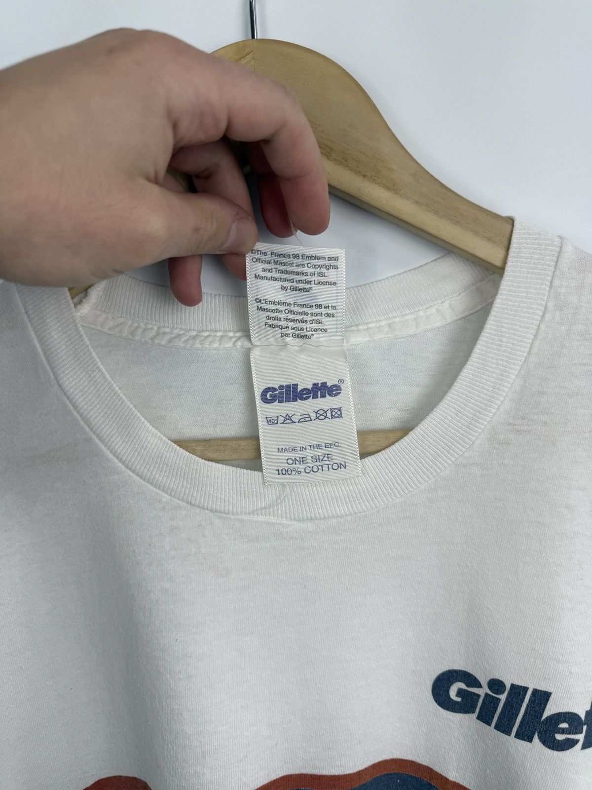 Adidas 🇫🇷 Vintage 1998 France Coupe De Monde Fifa World Cup Gillette Size US L / EU 52-54 / 3 - 6 Thumbnail