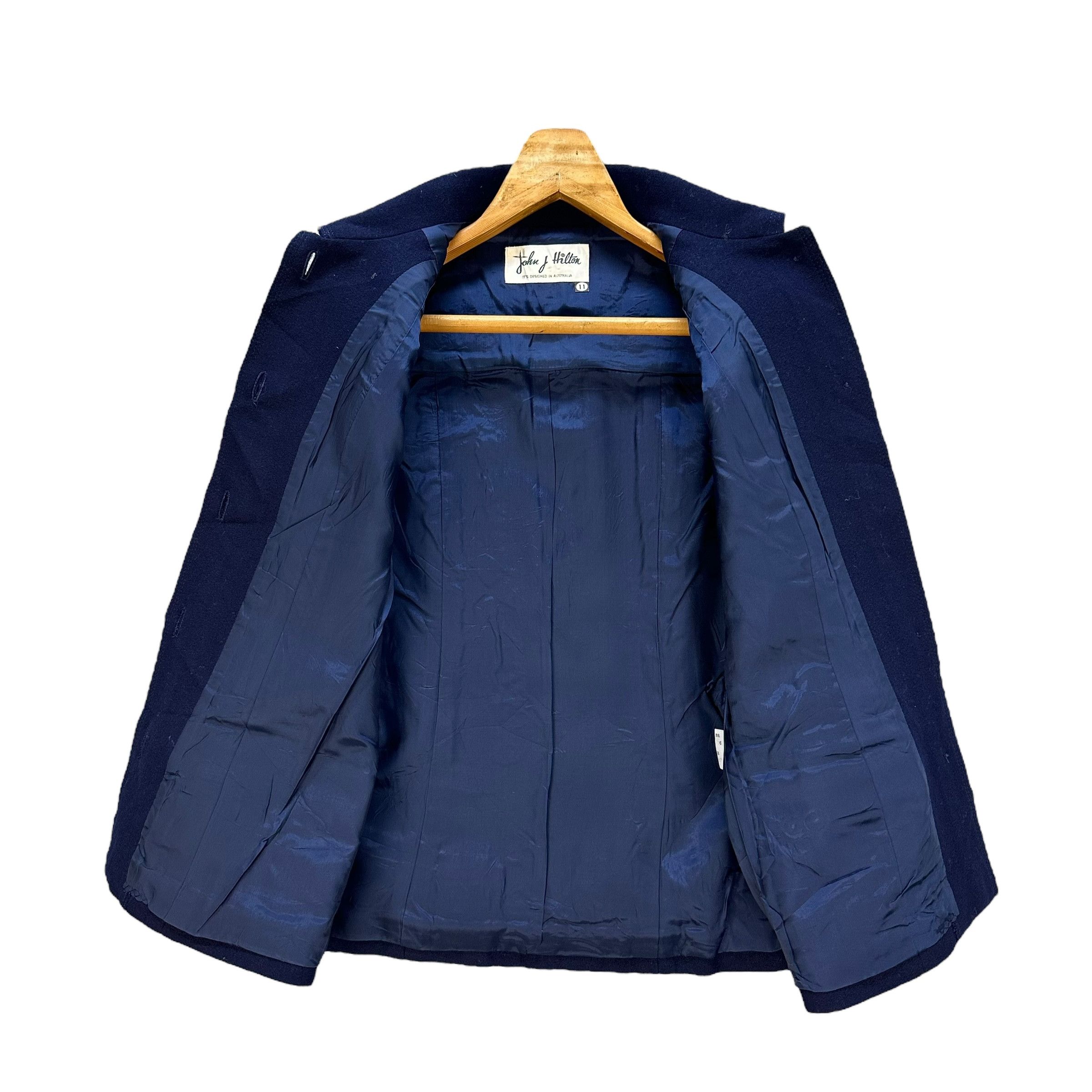Japanese Brand 90’s JOHN J HILTON Blue Wool Formal Jacket #A64-1544 Size S / US 4 / IT 40 - 8 Thumbnail