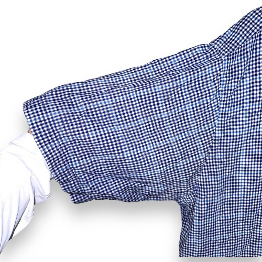 Polo Ralph Lauren Polo Ralph Lauren Blue Check Purcell Polo Size XL Size US XL / EU 56 / 4 - 5 Thumbnail