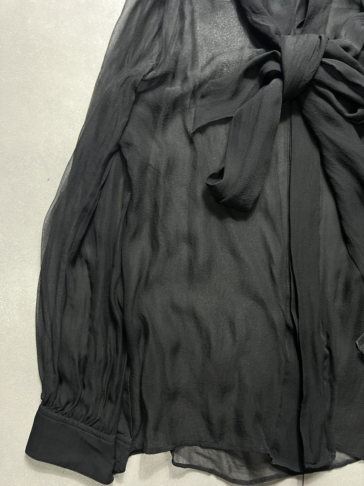 Saint Laurent Paris Saint Laurent Paris - S/S '22 Mesh Buttondown Longsleeves Size M / US 6-8 / IT 42-44 - 4 Thumbnail