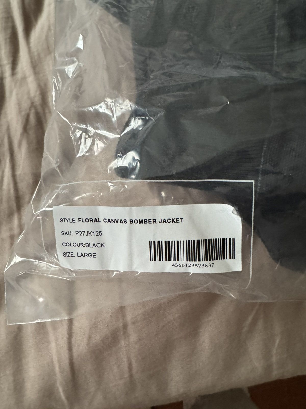Palace Washed Black Floral Canvas Bomber Jacket Size US L / EU 52-54 / 3 - 7 Thumbnail