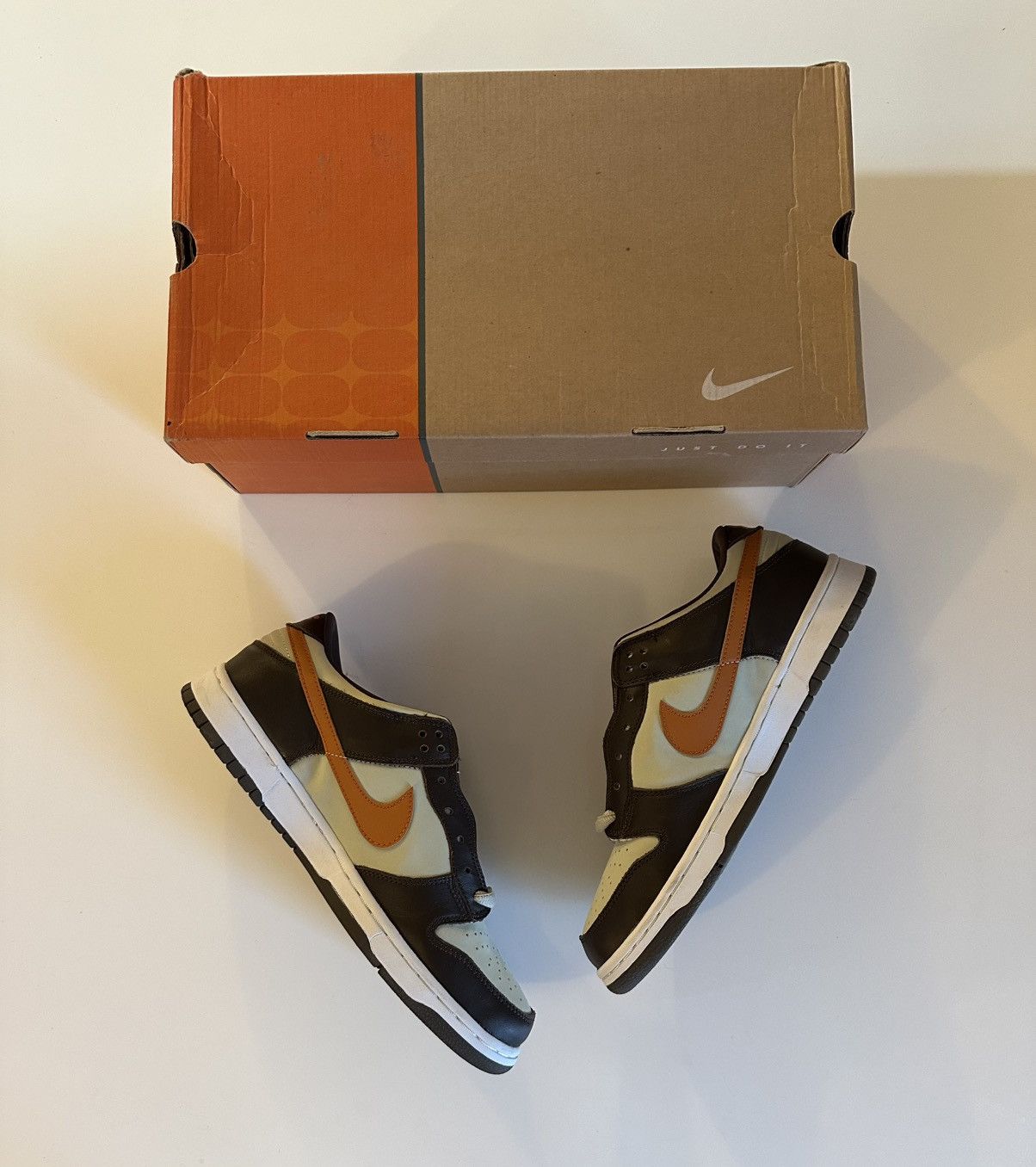 Nike × Vintage Nike Dunk Low Pro B ‘Light Stone Mesa Orange’ Size US 10.5 / EU 43-44 - 2 Thumbnail