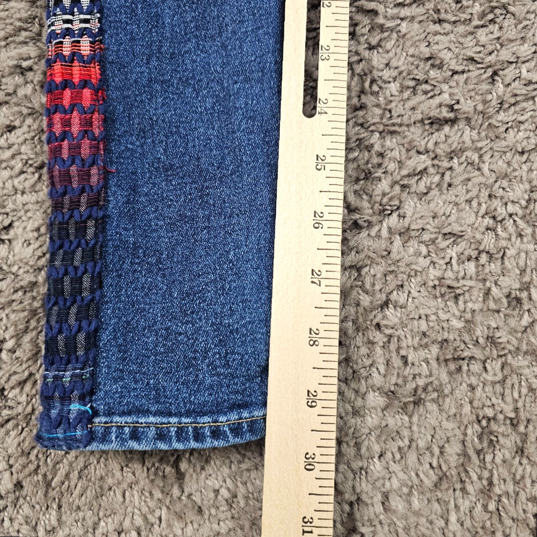 Levi's VINTAGE Levi's 721 Skinny Jeans Womens Regular Fit Stretch Denim 24x30 Blue 2010s Size 27" / US 4 / IT 40 - 6 Thumbnail