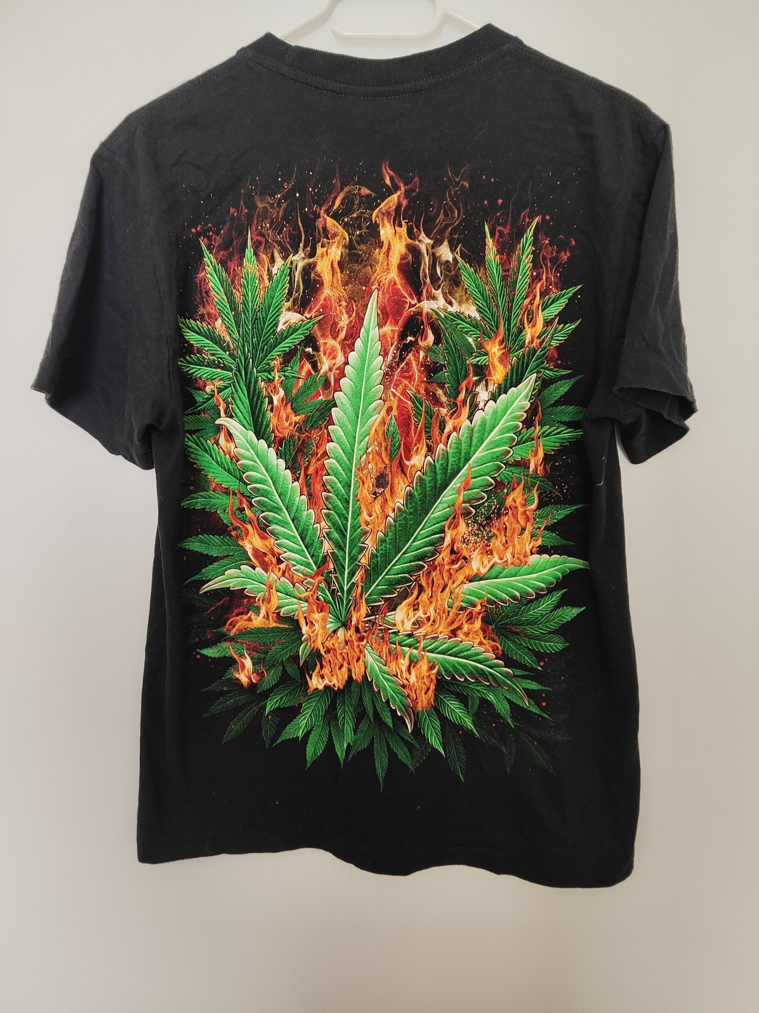 Other Rock Eagle 420 Weed Flames Graphic Tee – Rare Stoner Shirt Size US M / EU 48-50 / 2 - 4 Thumbnail