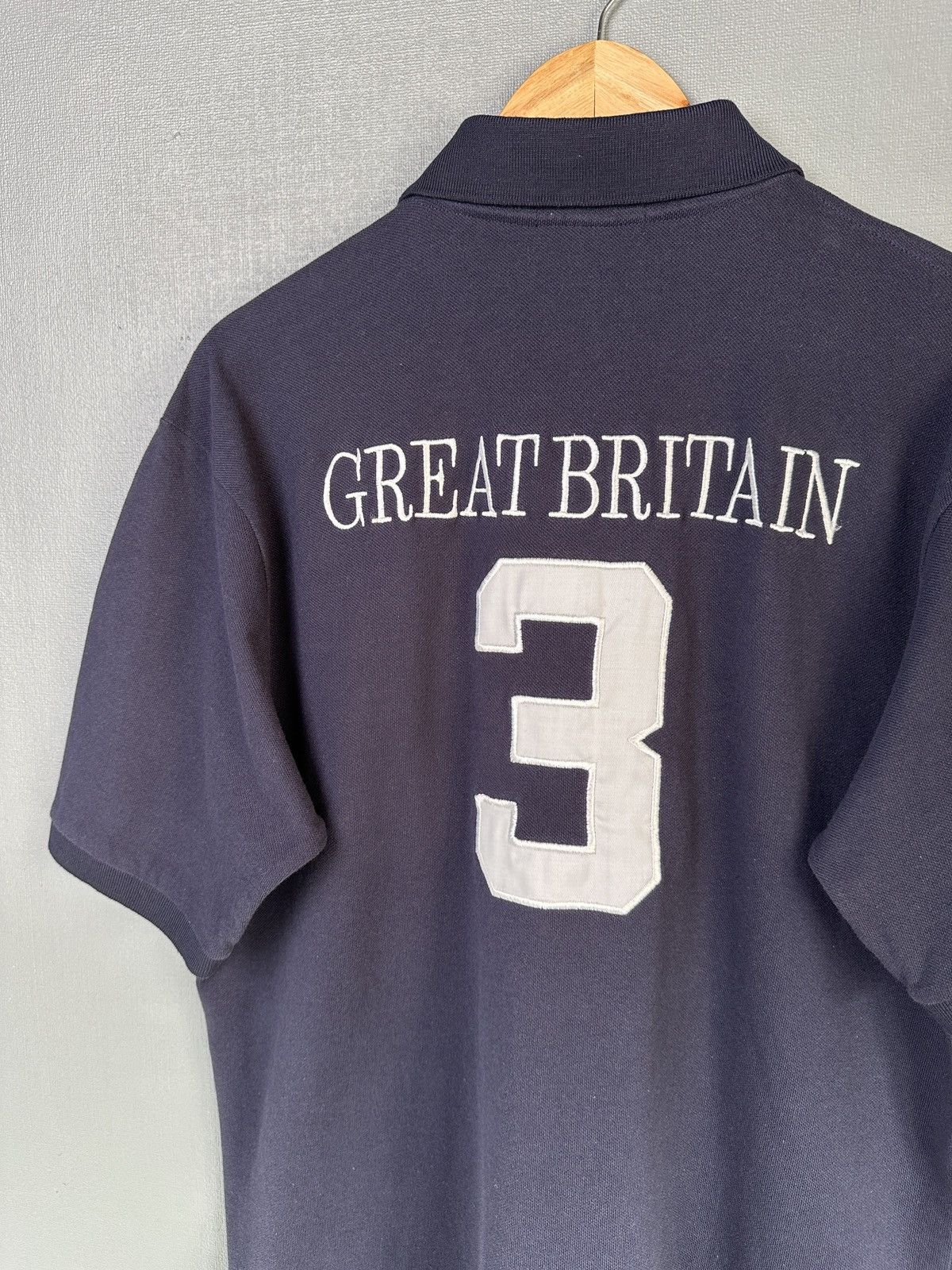 Polo Ralph Lauren POLO RALPH LAUREN GREAT BRITAIN Big Logo Polo Shirt Vintage Size US XL / EU 56 / 4 - 6 Thumbnail