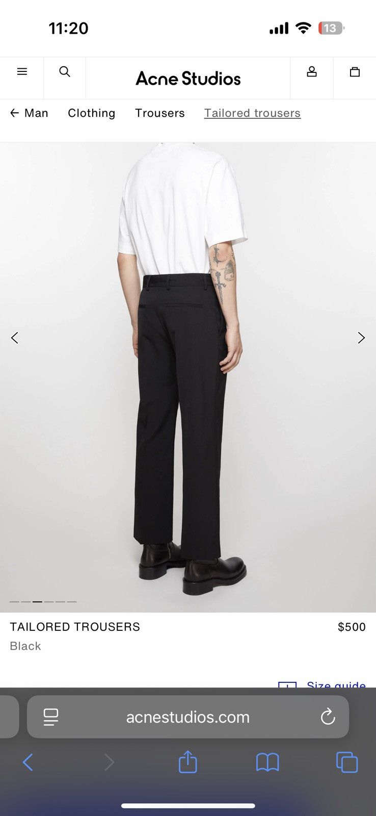 Acne Studios Acne Studios Wide Leg Trousers Size US 32 / EU 48 - 8 Thumbnail