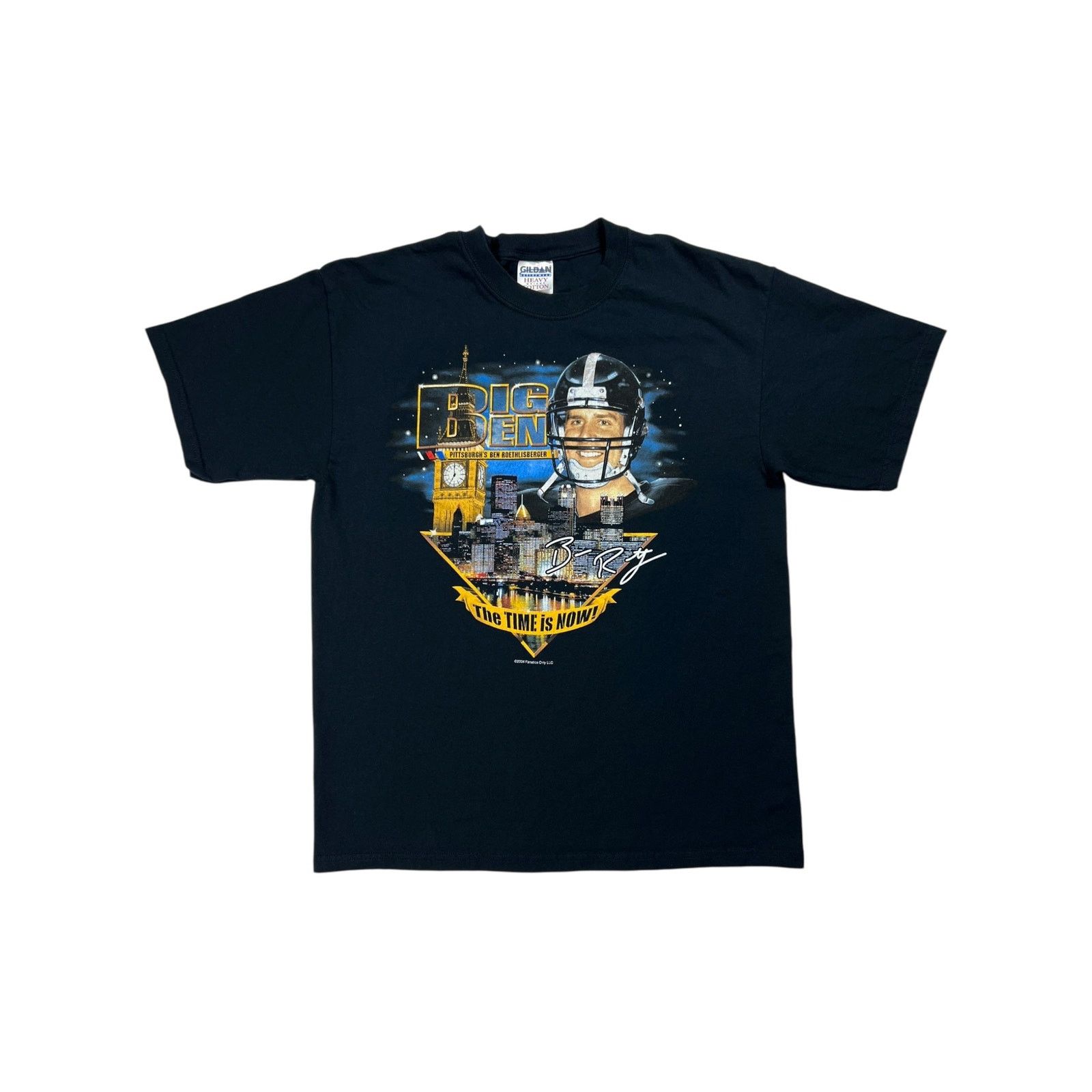Gildan × NFL × Vintage Vintage 2004 Pittsburgh Steelers Ben Roethlisberger tee (L) Size US L / EU 52-54 / 3 - 1 Thumbnail