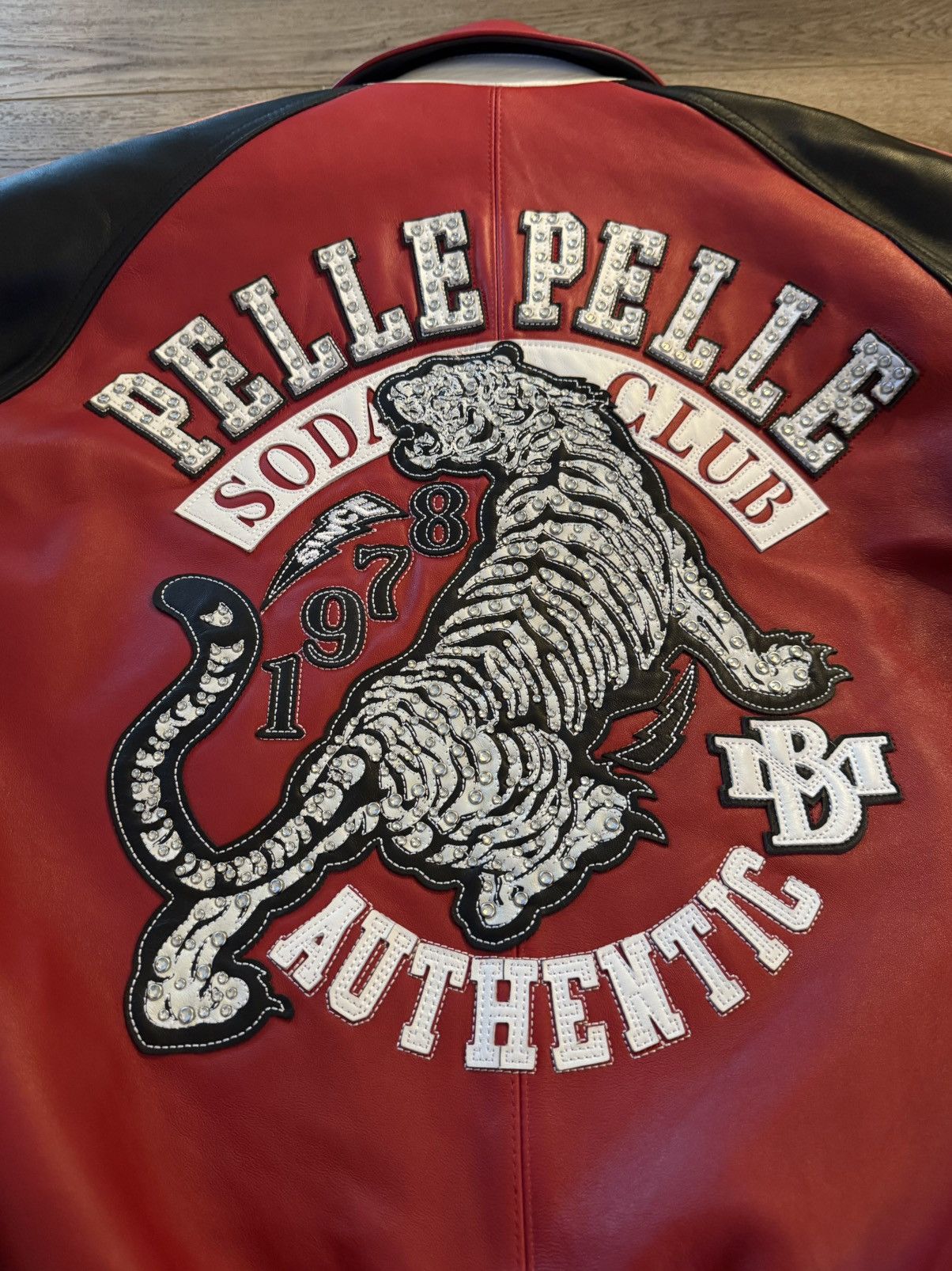 Pelle Pelle Pelle Pelle LEATHER TIGER JACKET RED BLACK Size US XL / EU 56 / 4 - 4 Thumbnail