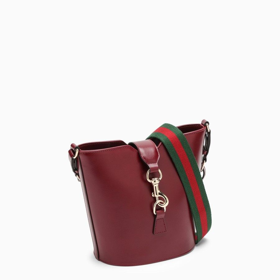 Gucci o1d2blof0824 Size: OS / Leather Mini Bucket Bag in Dark Red Size ONE SIZE - 2 Thumbnail