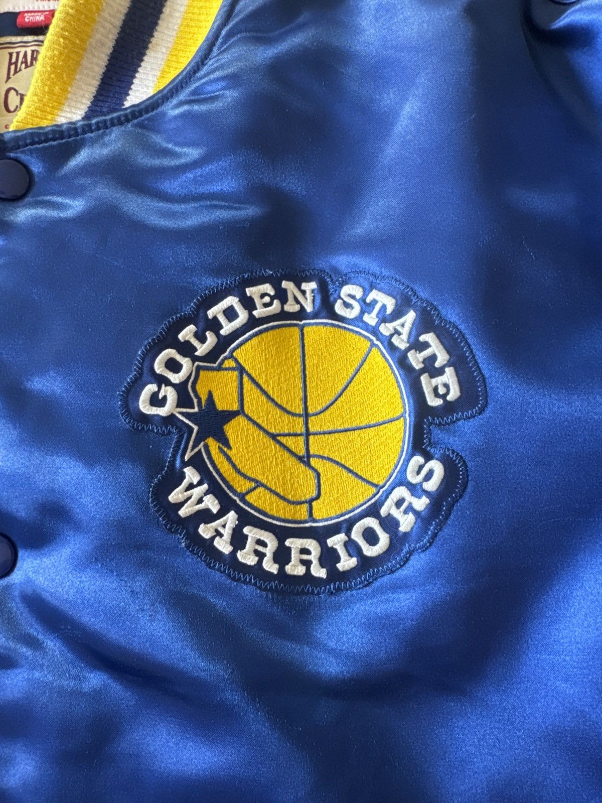 Mitchell & Ness Mitchell & Ness Hardwood Classics Warriors Jacket Size US XXL / EU 58 / 5 - 2 Thumbnail