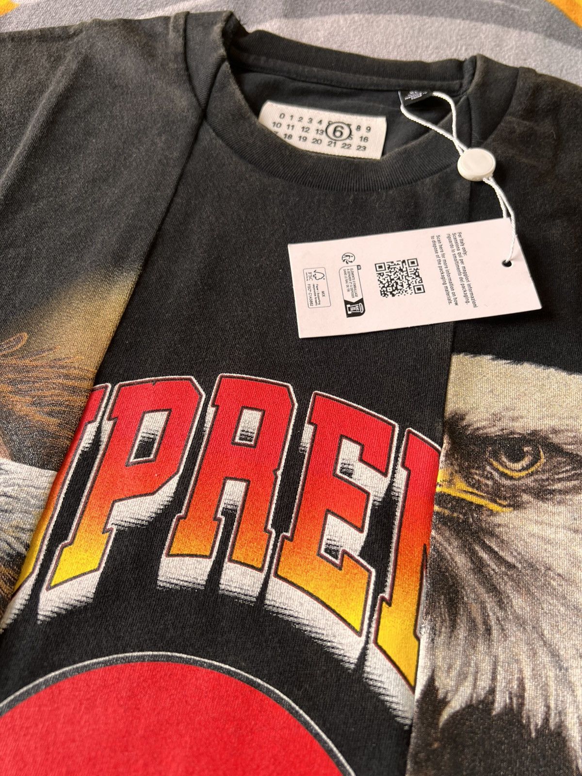 Maison Margiela × Supreme XL Supreme x MM6 Maison Margiela Split Graphic Top black red Size US XL / EU 56 / 4 - 5 Thumbnail