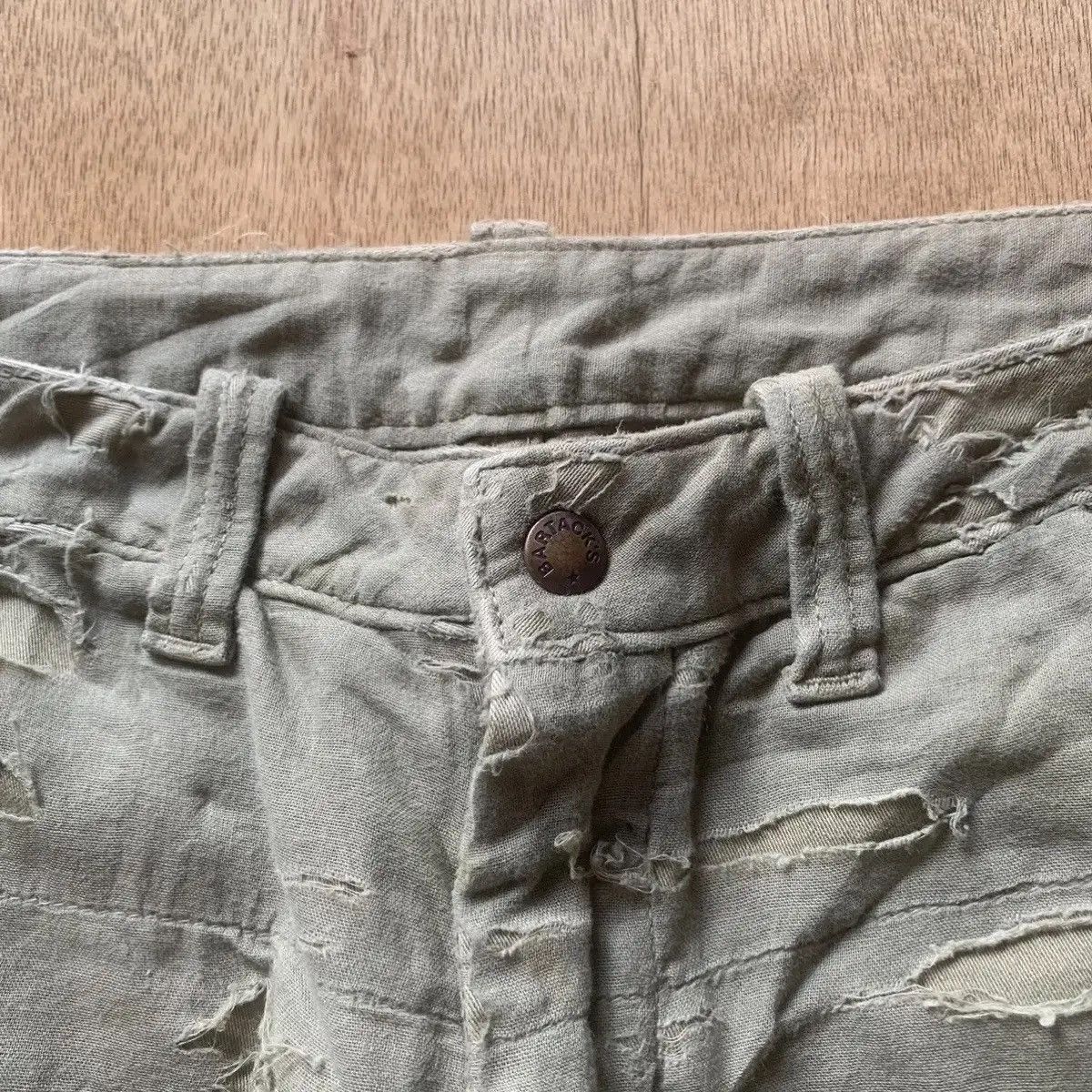 Le Grande Bleu (L.G.B.) 💥 RARE DESIGN 💥 VINTAGE BARTACK DEPT TROUSERS FADED PANTS Size US 30 / EU 46 - 7 Thumbnail