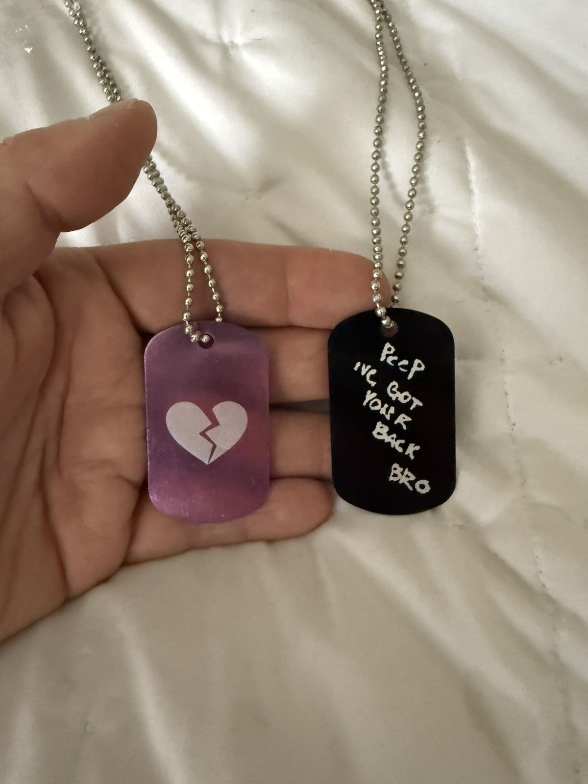 GOTHBOICLIQUE × Lil Peep Lil Peep Come Over When You’re Sober Dog Tags Size ONE SIZE - 3 Thumbnail