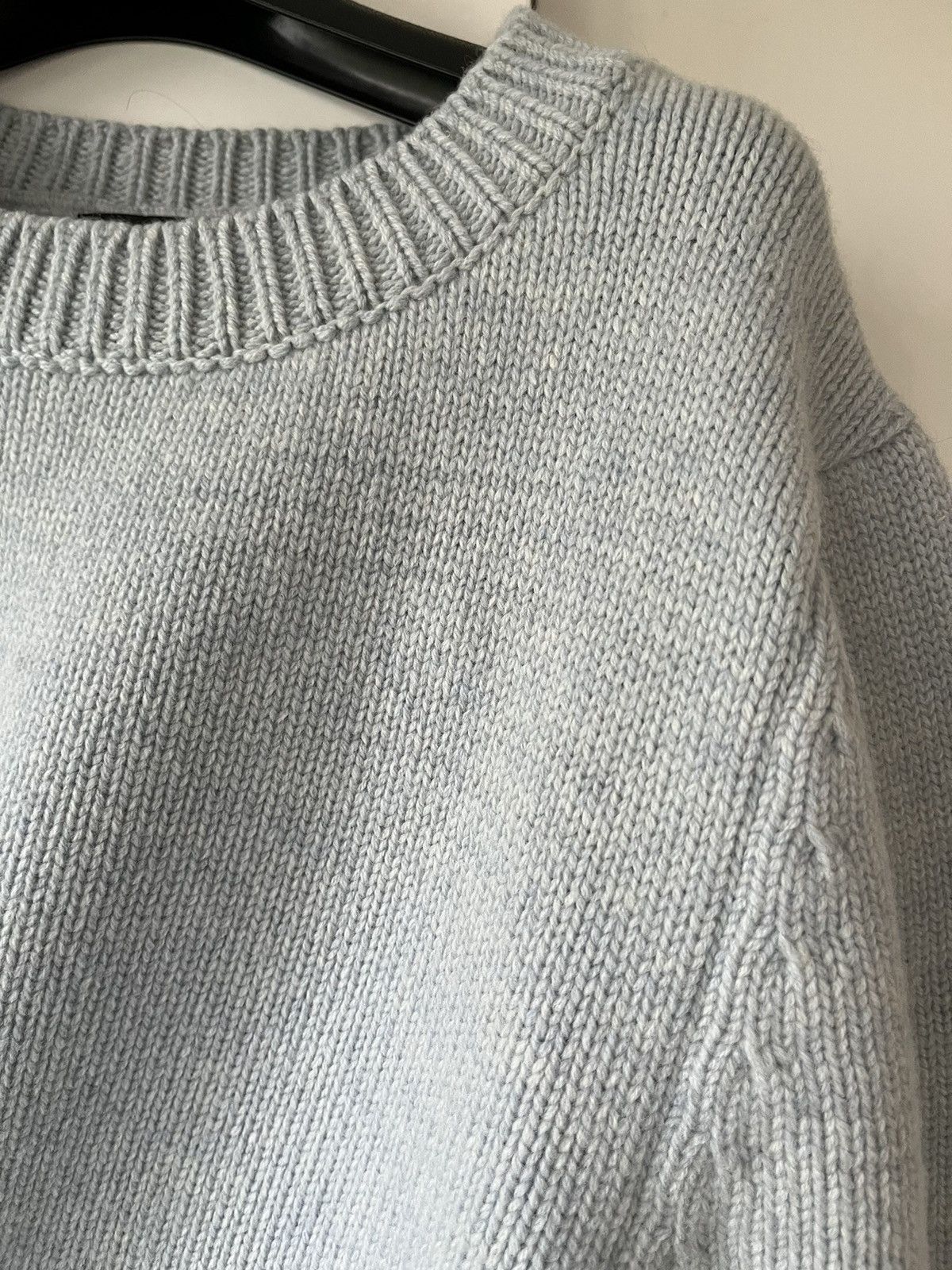Raf Simons BNWT Raf Simons baby blue oversize faulty stitch sweater Size US S / EU 44-46 / 1 - 4 Thumbnail
