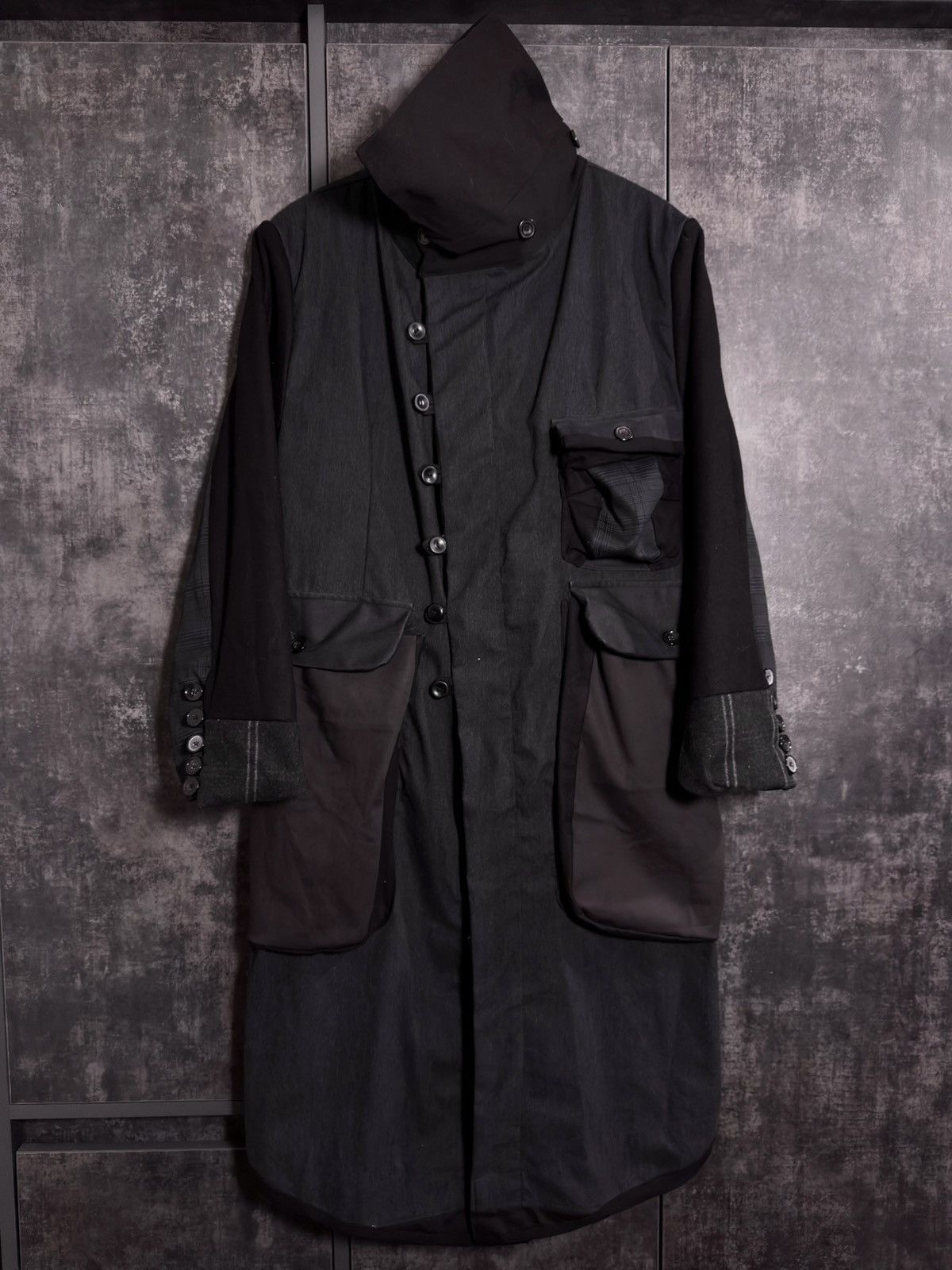 Tornado Mart Archive Tornado Mart Rebuild Coat Yohji Junya Miyake Acronym Size US L / EU 52-54 / 3 - 6 Thumbnail