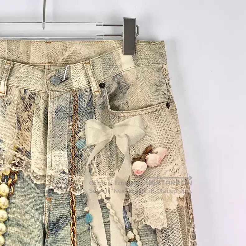 Acne Studios Acne Studios size M Light Blue Gradient 1981 Lace Pearl Cha Size US 27 - 3 Thumbnail