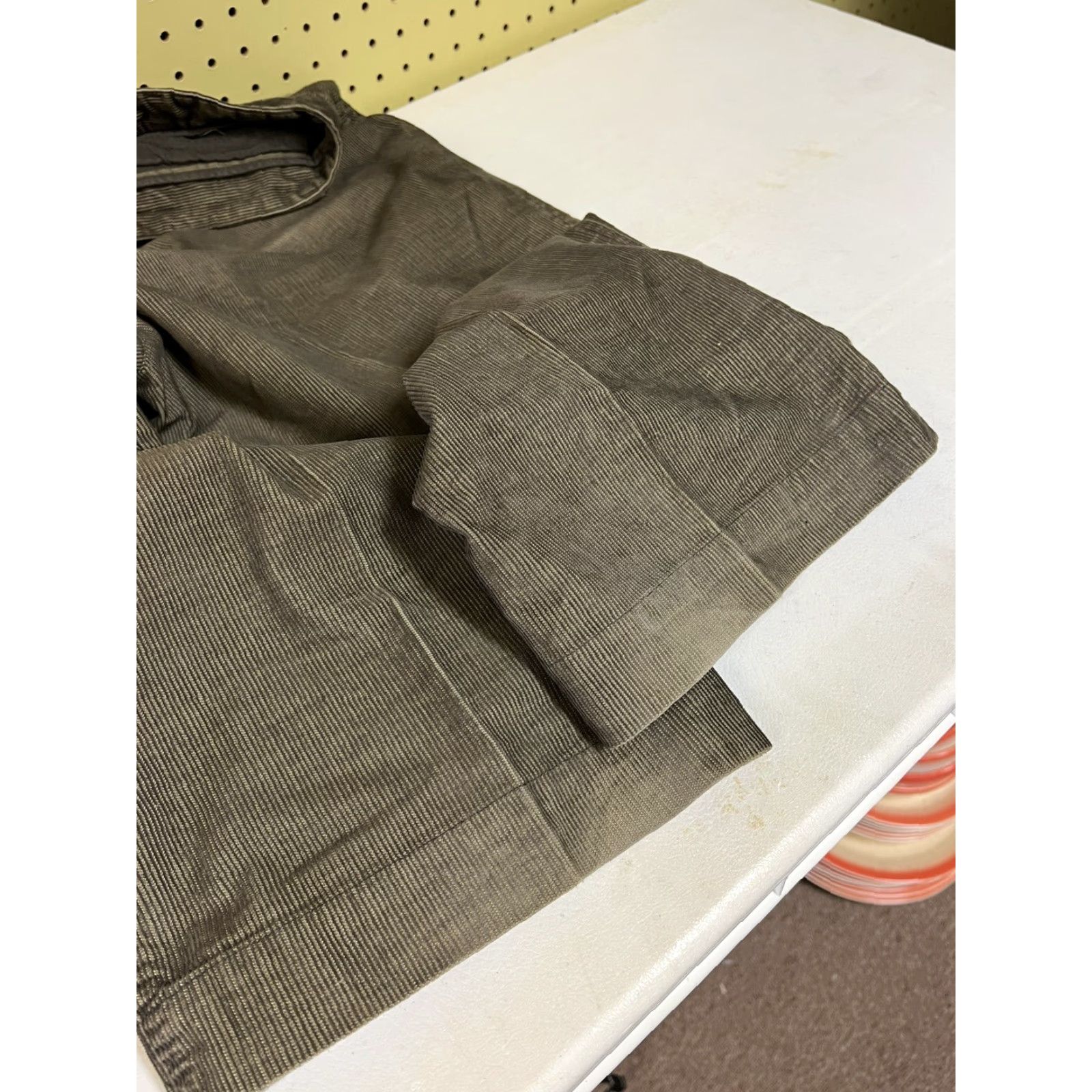 Mason's Mason's Jeans Pants Mens 35 x 31 Green Corduroy Casual Straight Leg Italy Made Chino 90s Mens Size US 35 - 5 Thumbnail