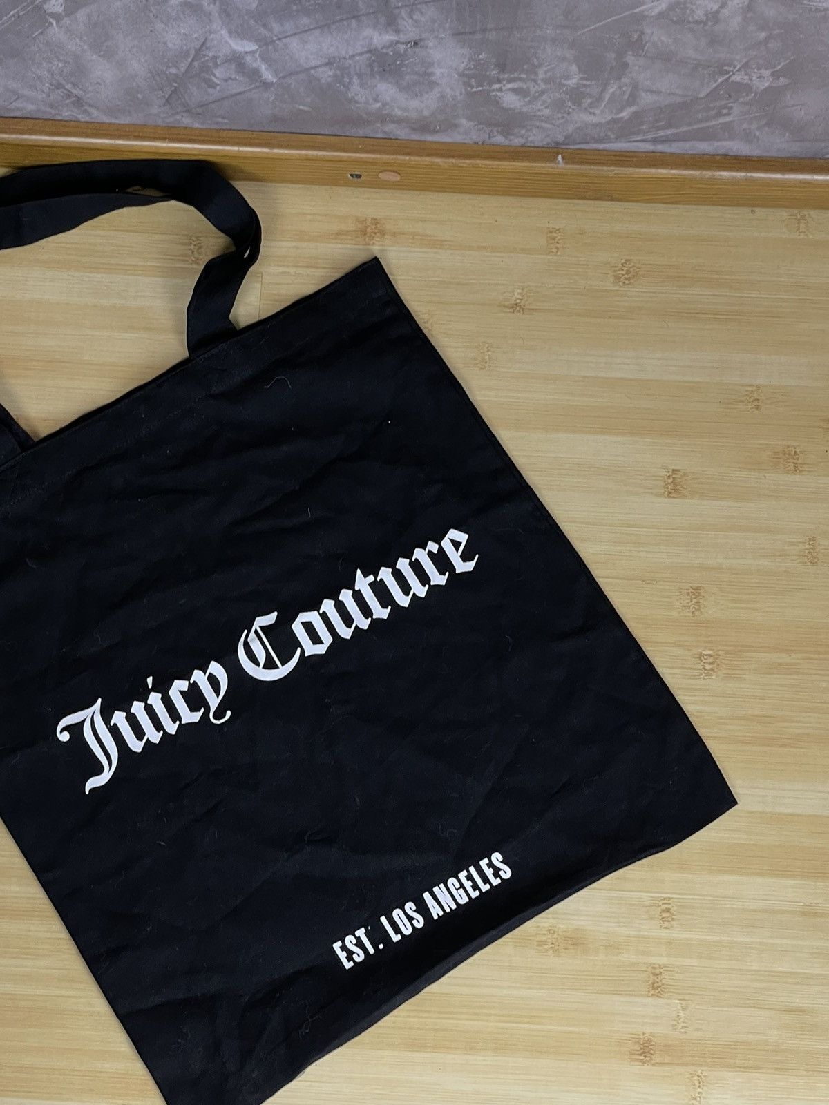 Juicy Couture × Vintage JUICY COUTURE Y2K BLACK/WHITE RARE GLAMOUR SHOPPER BAG Size ONE SIZE - 4 Thumbnail