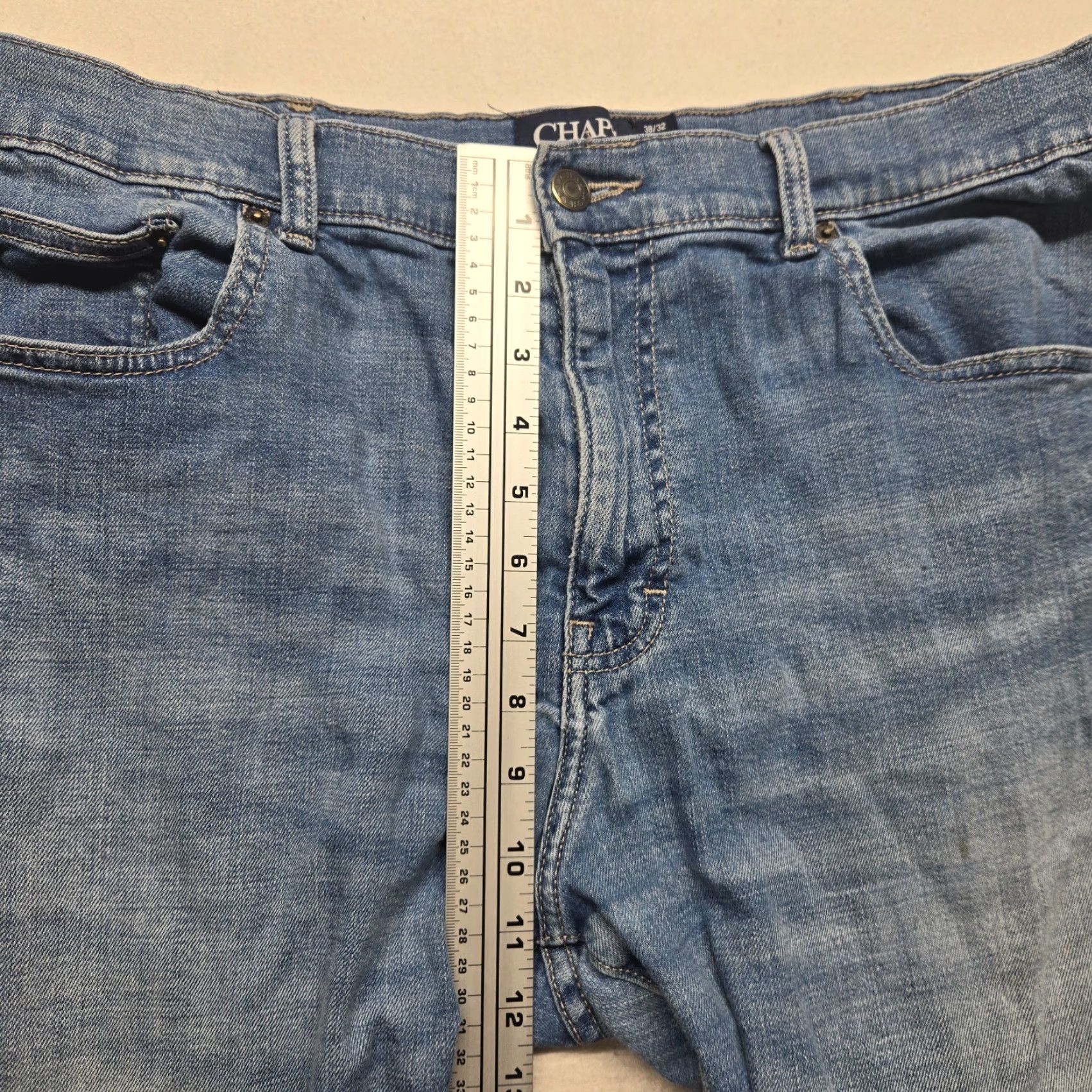 Chaps Chaps Jeans Light Wash Denim Straight Fit Blue Adult Men's Size 38 x 32 Size US 38 / EU 54 - 6 Thumbnail