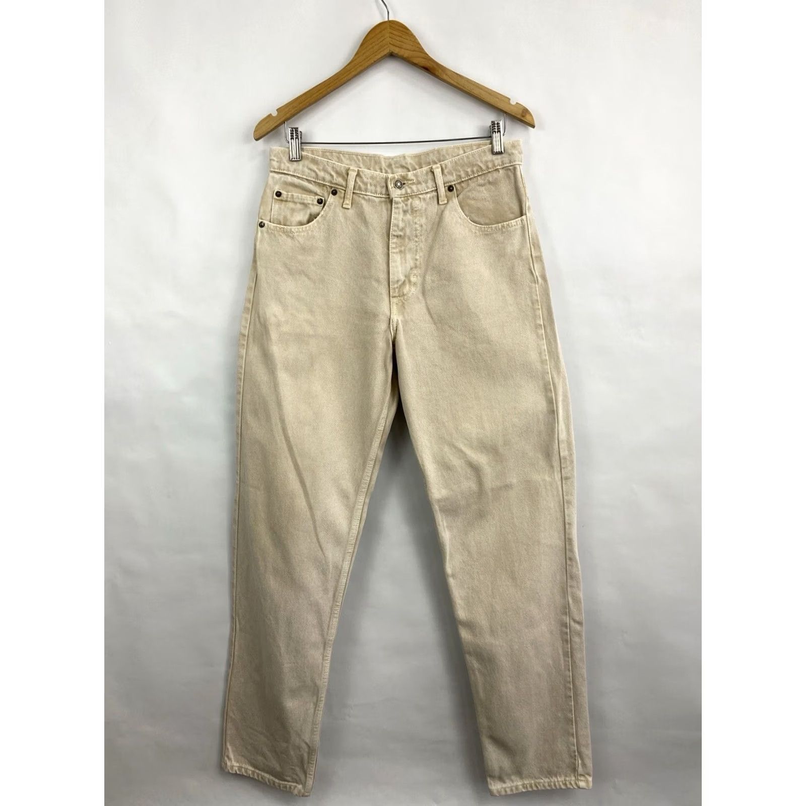 Levi's 🇺🇸 90s Vintage Levi'S 550 Made in USA Size 30X32 Beige Size US 32 / EU 48 - 5 Thumbnail