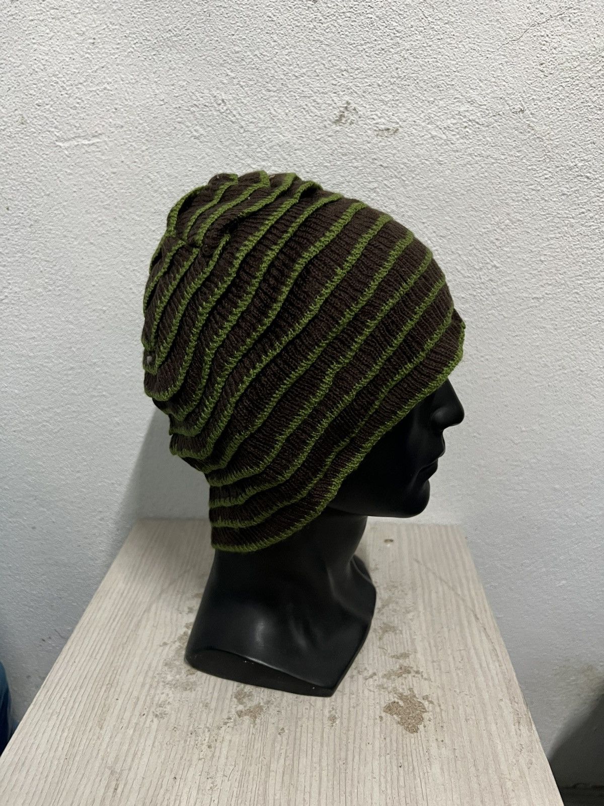 DKNY Vintage DKNY Patchwork Beanie Hat Size ONE SIZE - 4 Thumbnail