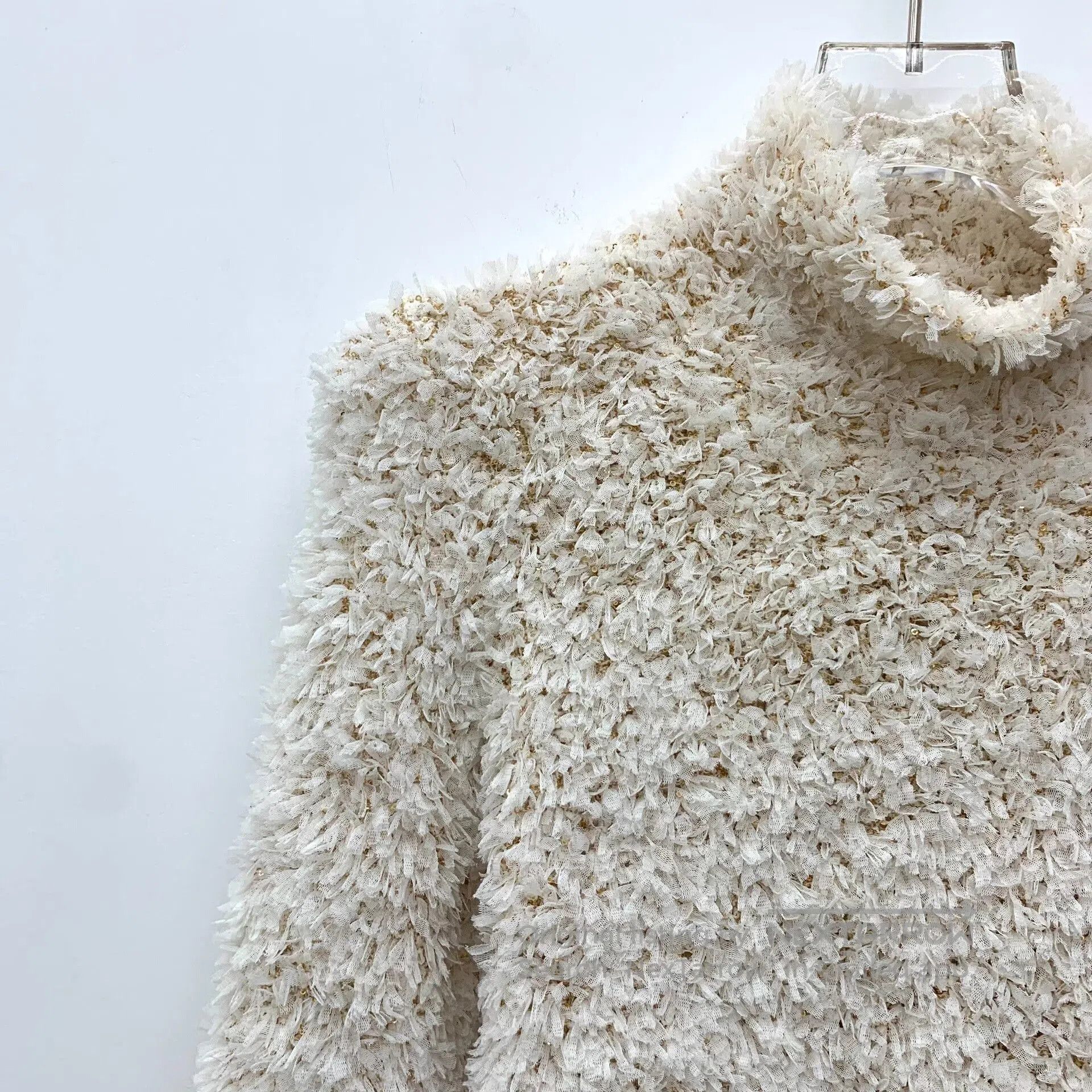 Loewe Loewe Beige Sequin Turtleneck Sweater. Size US S / EU 44-46 / 1 - 3 Thumbnail