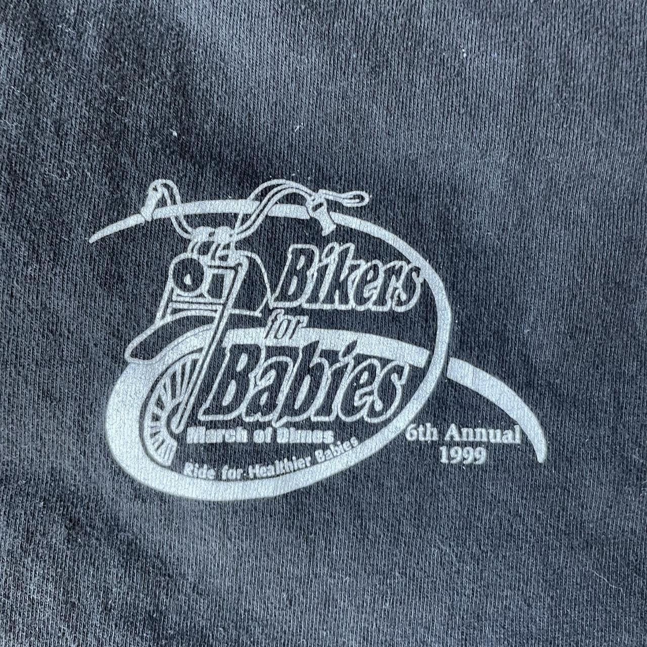 Harley Davidson × Vintage Vintage Y2K 90's Bikers for Babies Harley Davidson Tee Size US XL / EU 56 / 4 - 3 Thumbnail