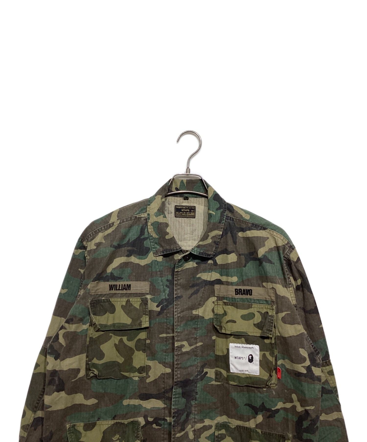 Bape × Wtaps WTAPS × A BATHING APE 2017 JUNGLE L/S SHIRT Olive Size S Size US S / EU 44-46 / 1 - 8 Thumbnail