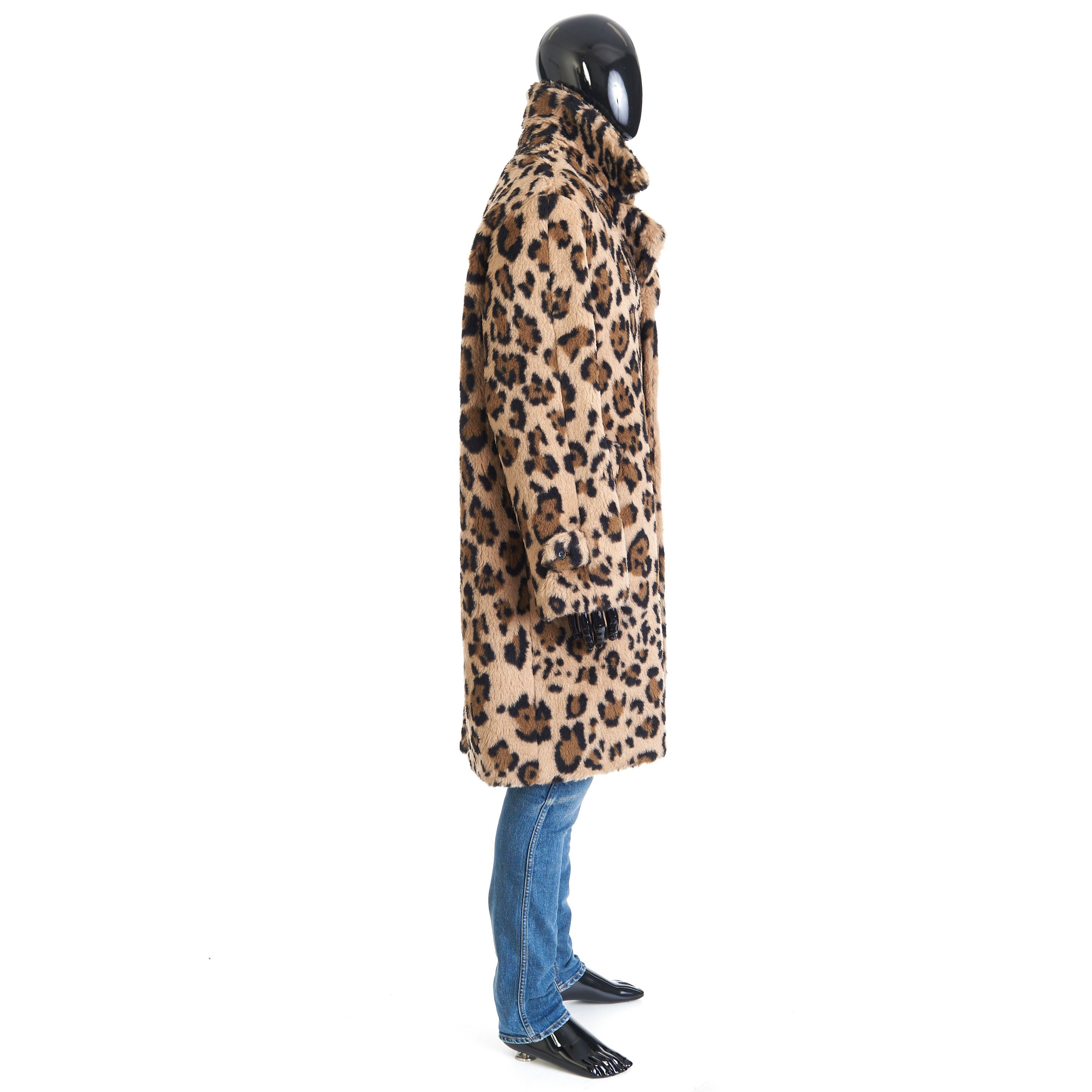Celine Oversized MAC Coat In Leopard Print Alpaca Size US S / EU 44-46 / 1 - 7 Thumbnail