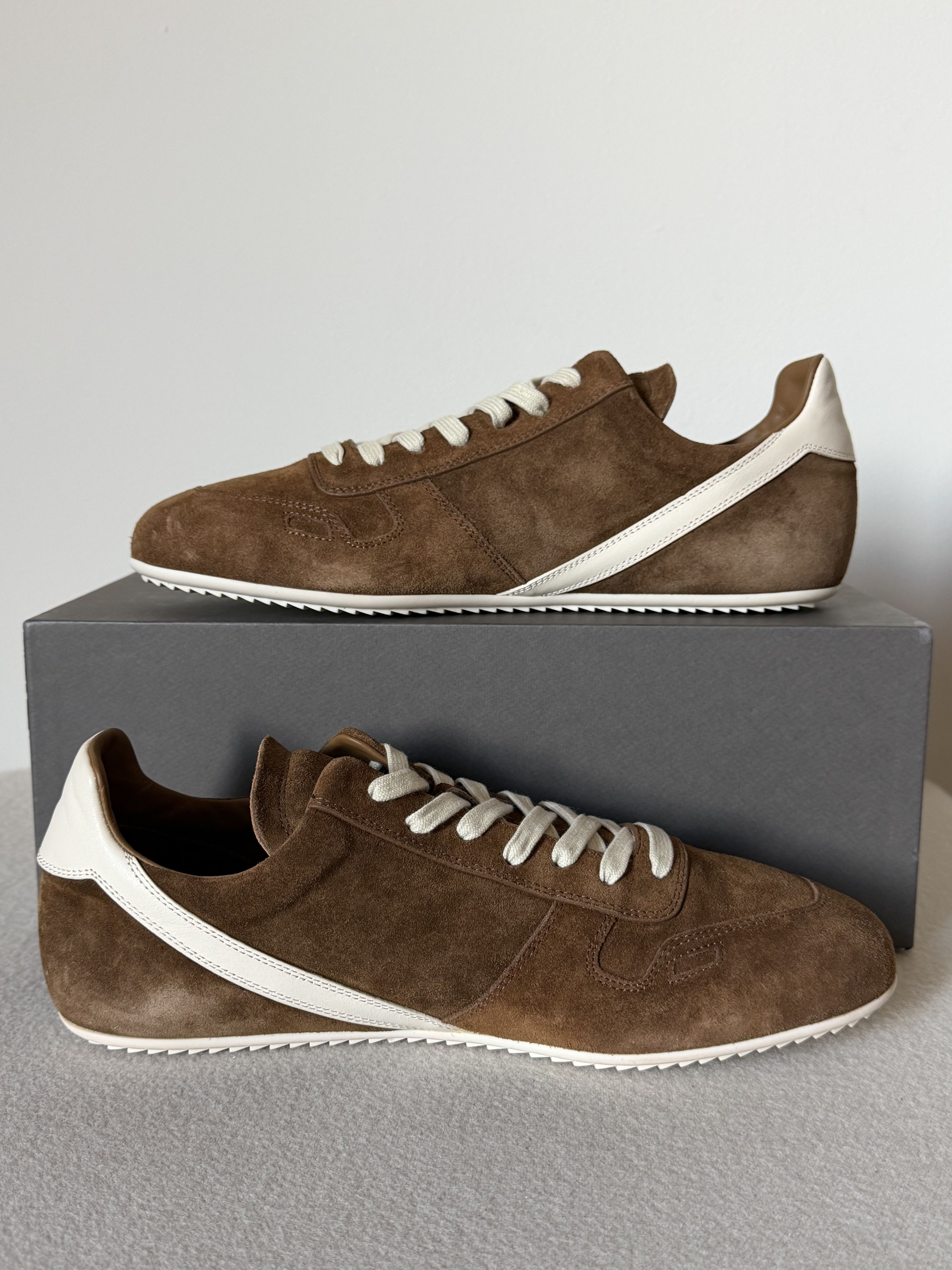 Rick Owens Rick Owens Suede Minimal Sneakers in Chestnut Size US 10.5 / EU 43-44 - 3 Thumbnail