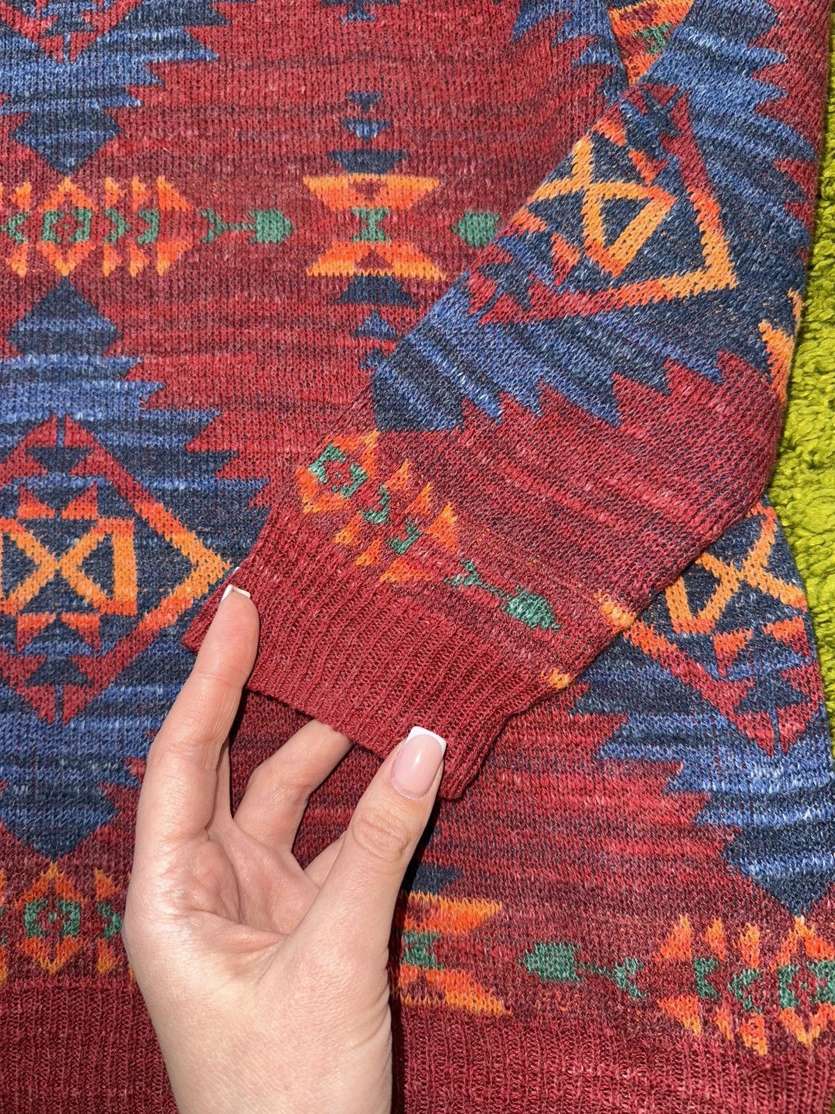 Denim & Supply Ralph Lauren × Ralph Lauren × Vintage Ralph Lauren Denim & Supply Aztec Navajo Native sweater vtg Size US M / EU 48-50 / 2 - 3 Thumbnail
