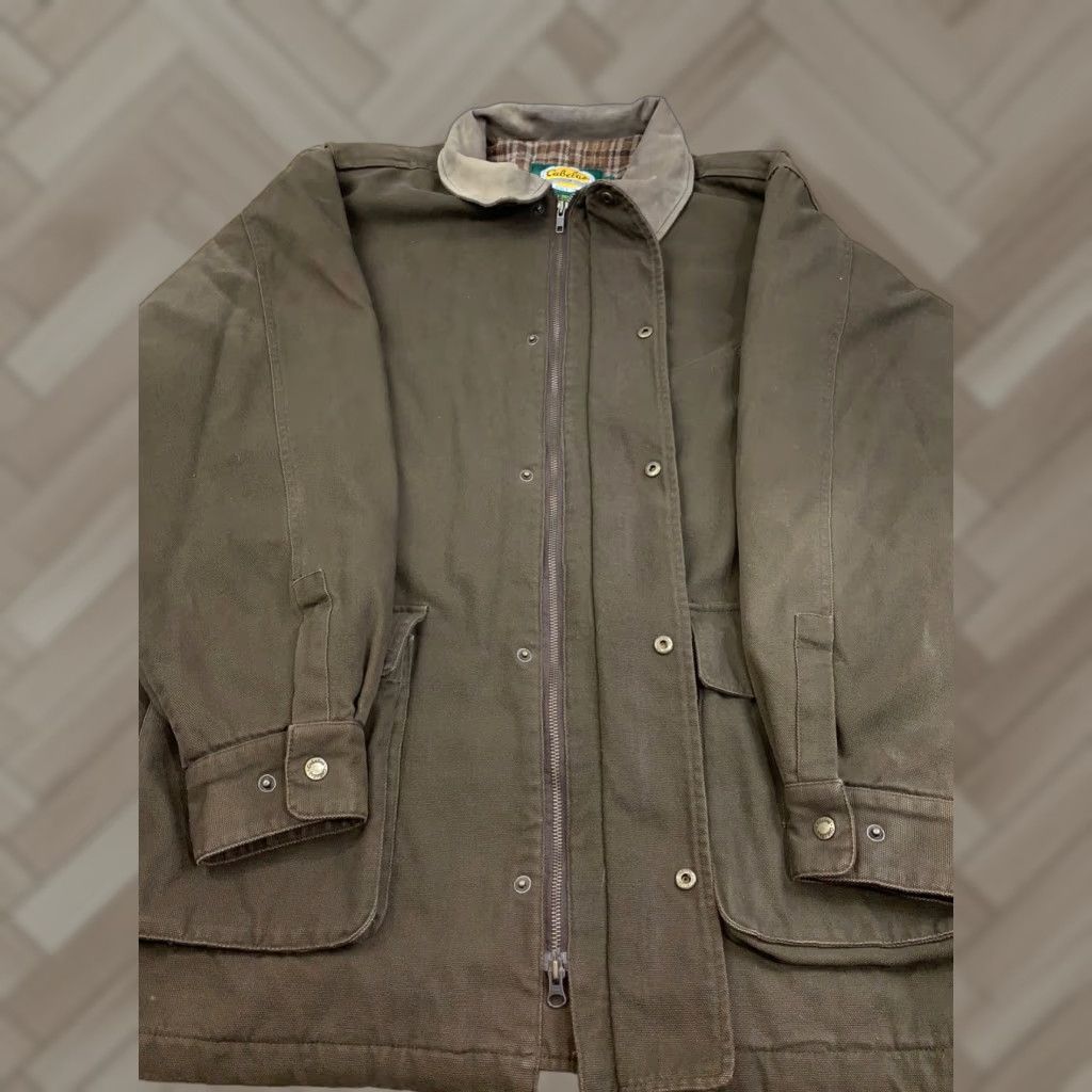 Vintage VINTAGE Cabela’s Field Jacket Chore Lined Canvas Duck Farm Coat Work XL Tall 10747 Size US XL / EU 56 / 4 - 1 Thumbnail